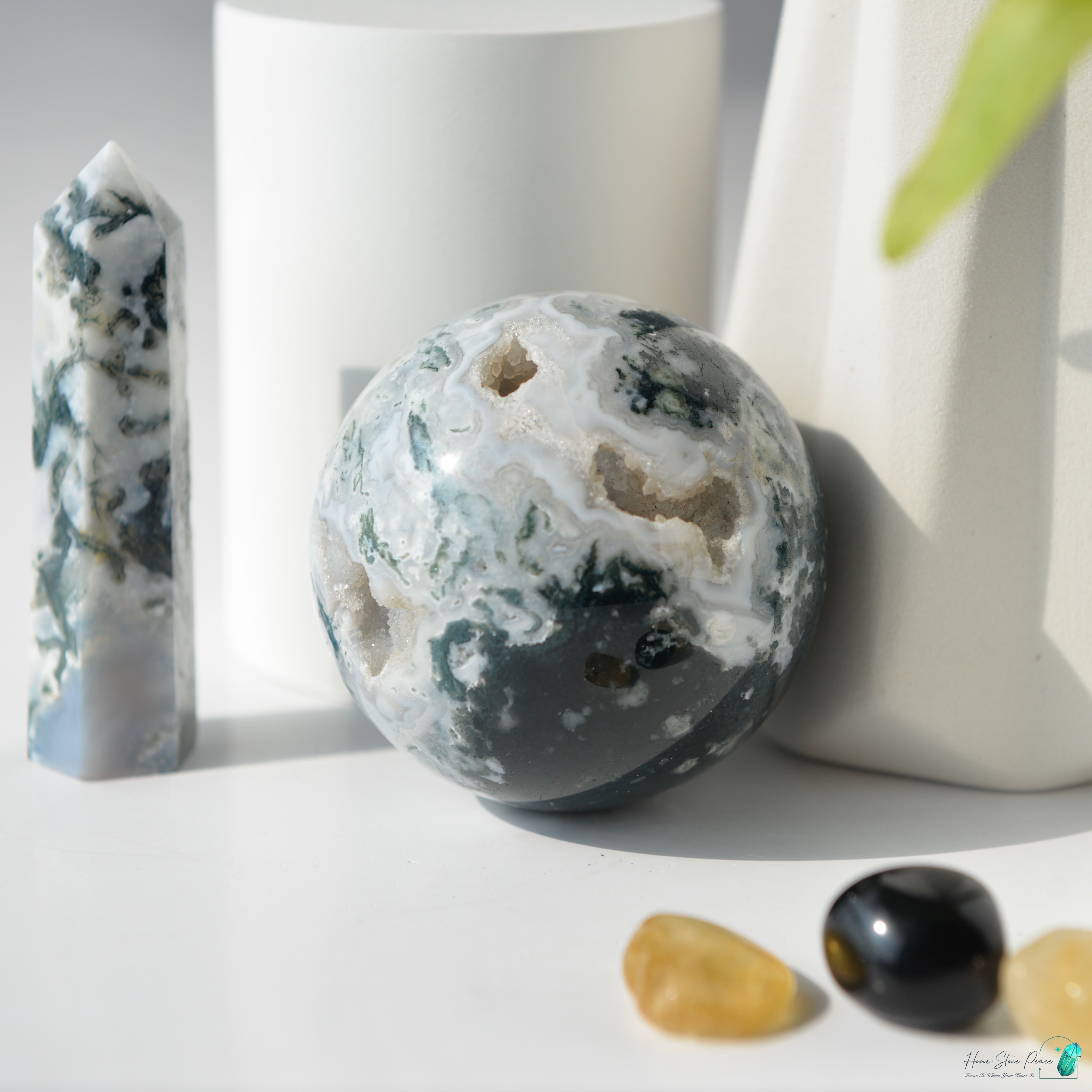 水草瑪瑙球 Moss Agate Sphere