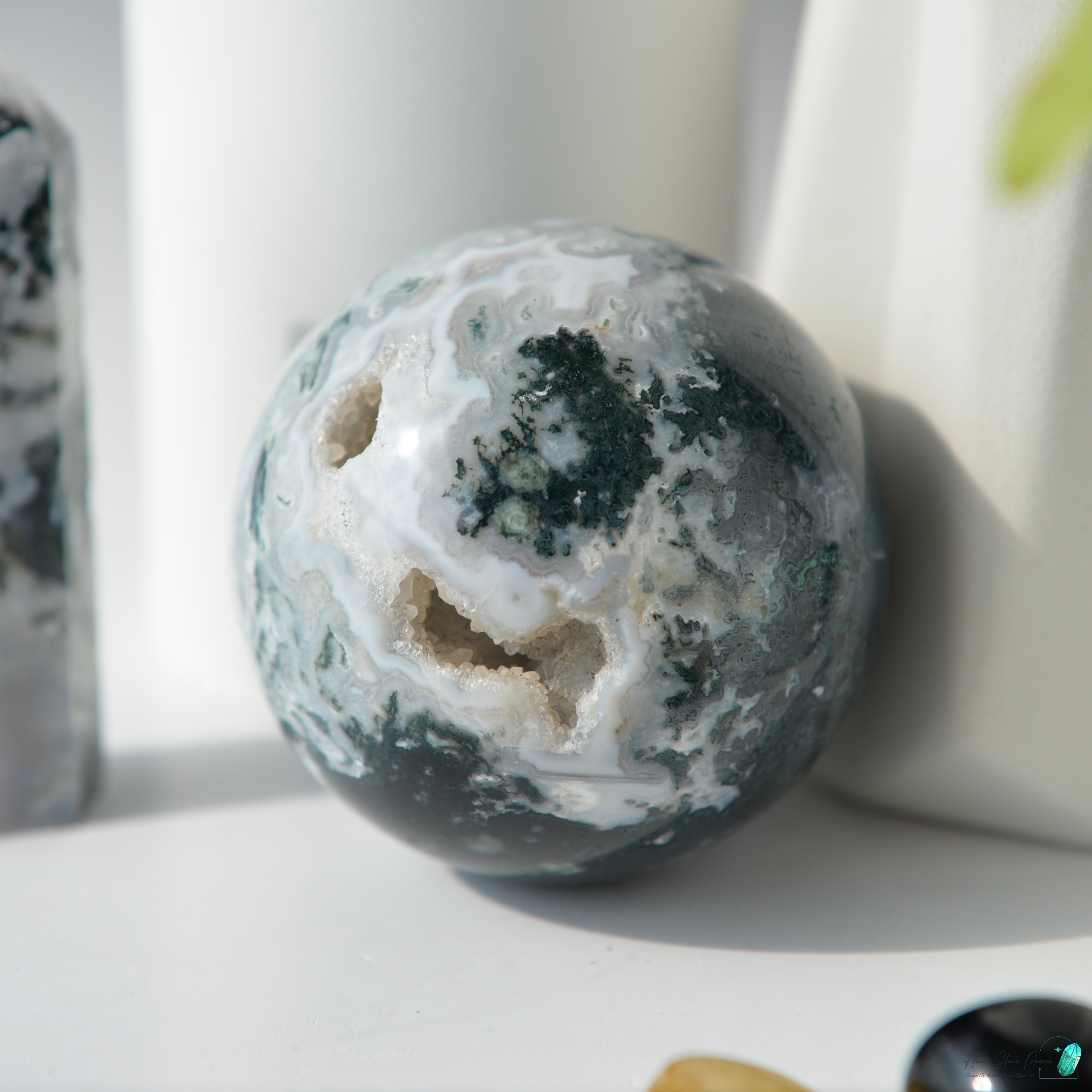 水草瑪瑙球 Moss Agate Sphere