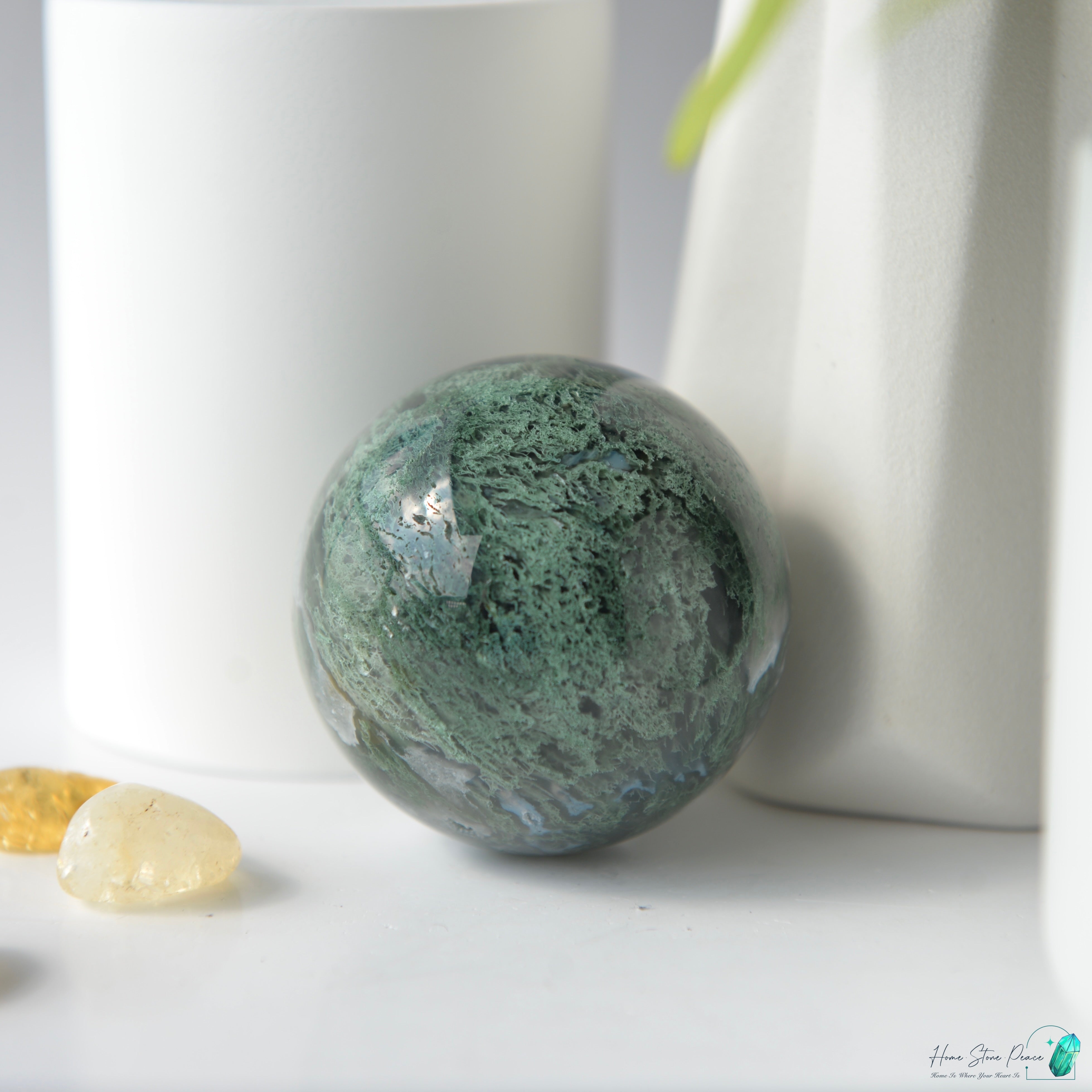 水草瑪瑙球 Moss Agate Sphere