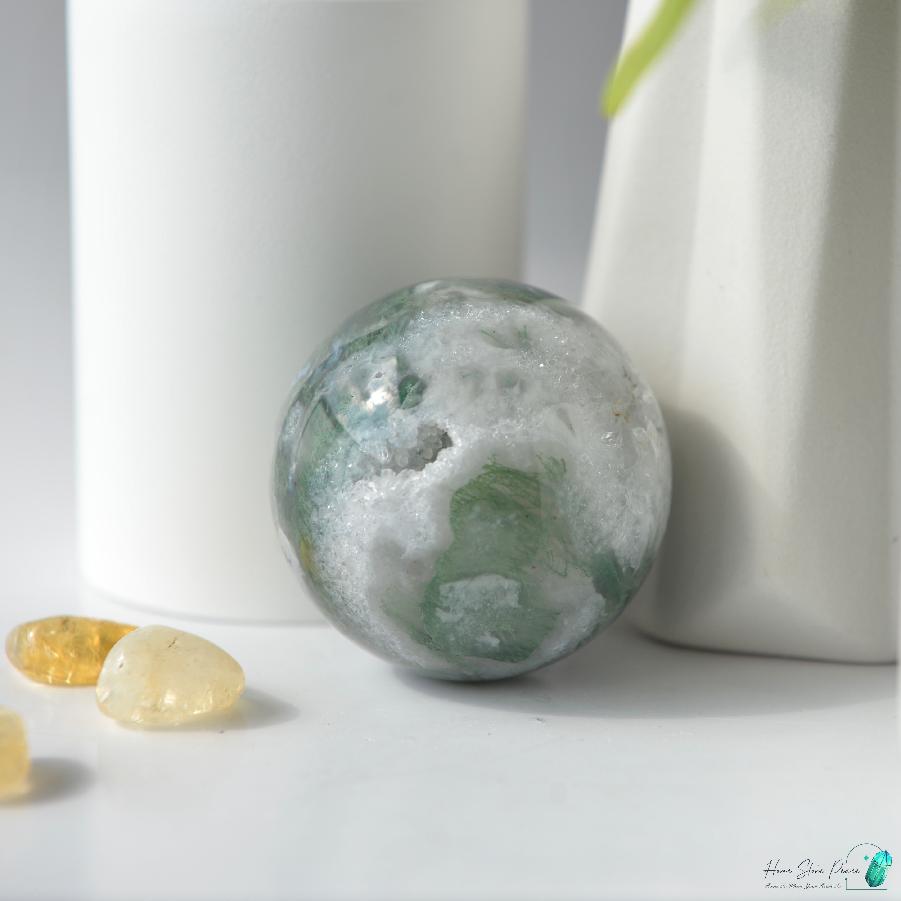 水草瑪瑙球 Moss Agate Sphere