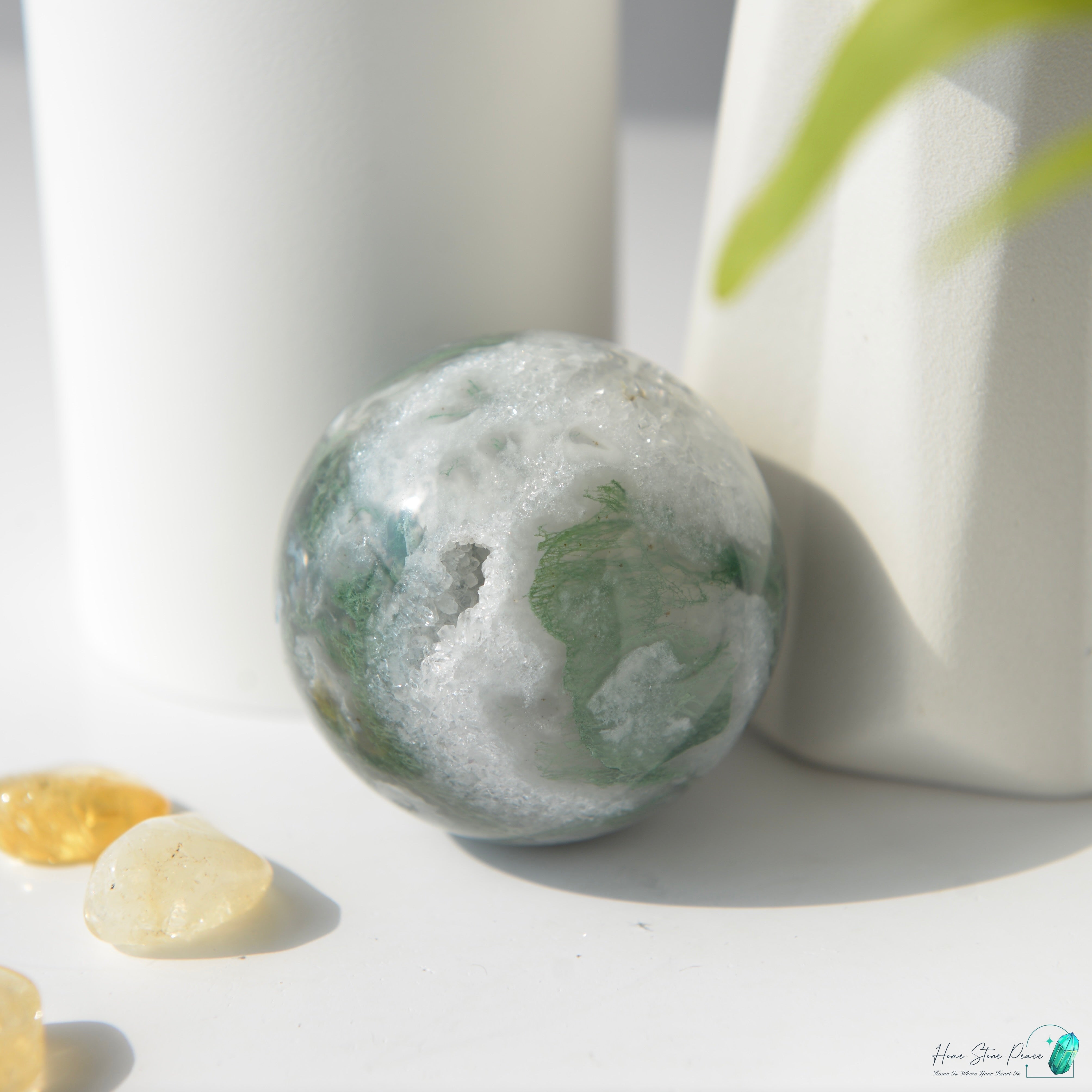 水草瑪瑙球 Moss Agate Sphere