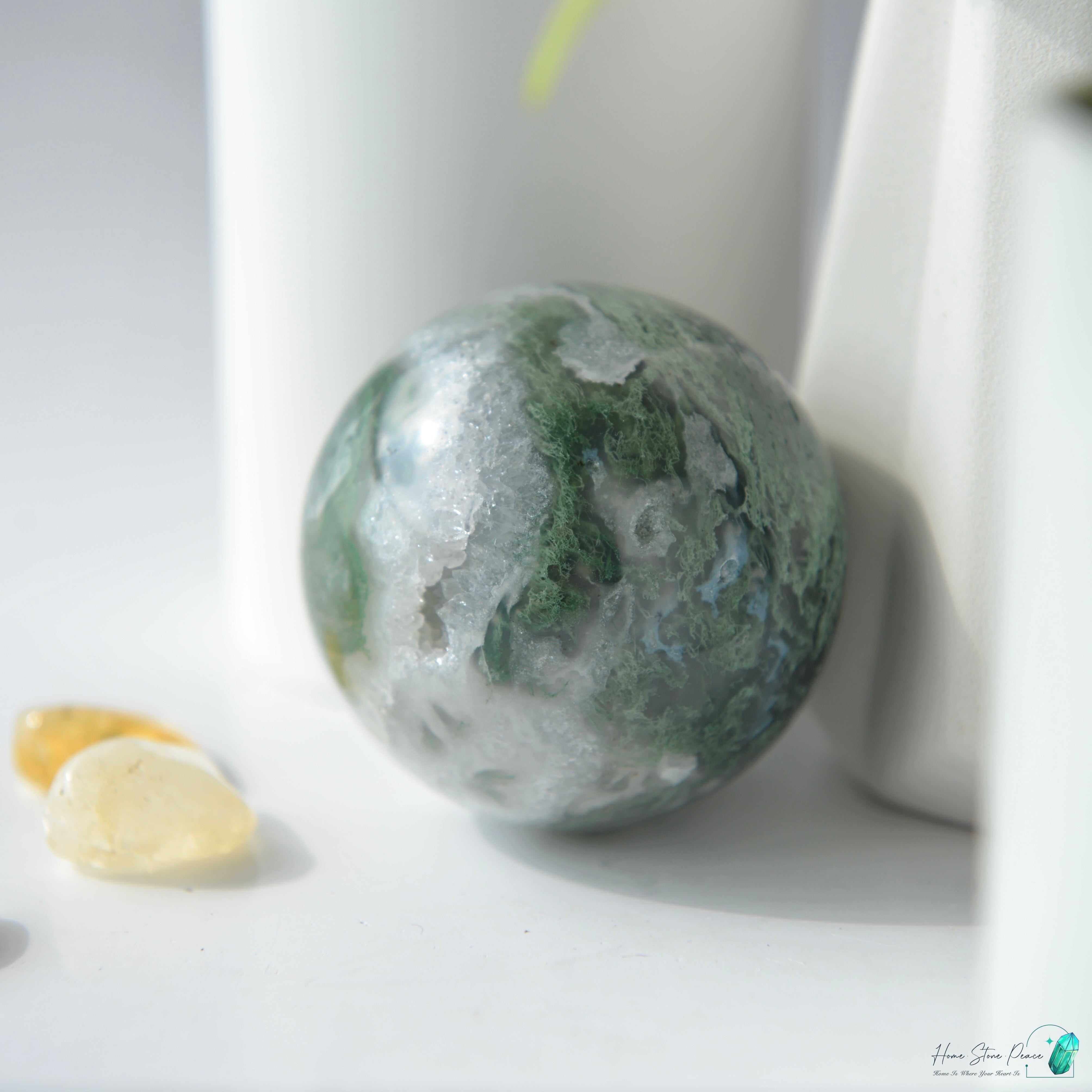 水草瑪瑙球 Moss Agate Sphere