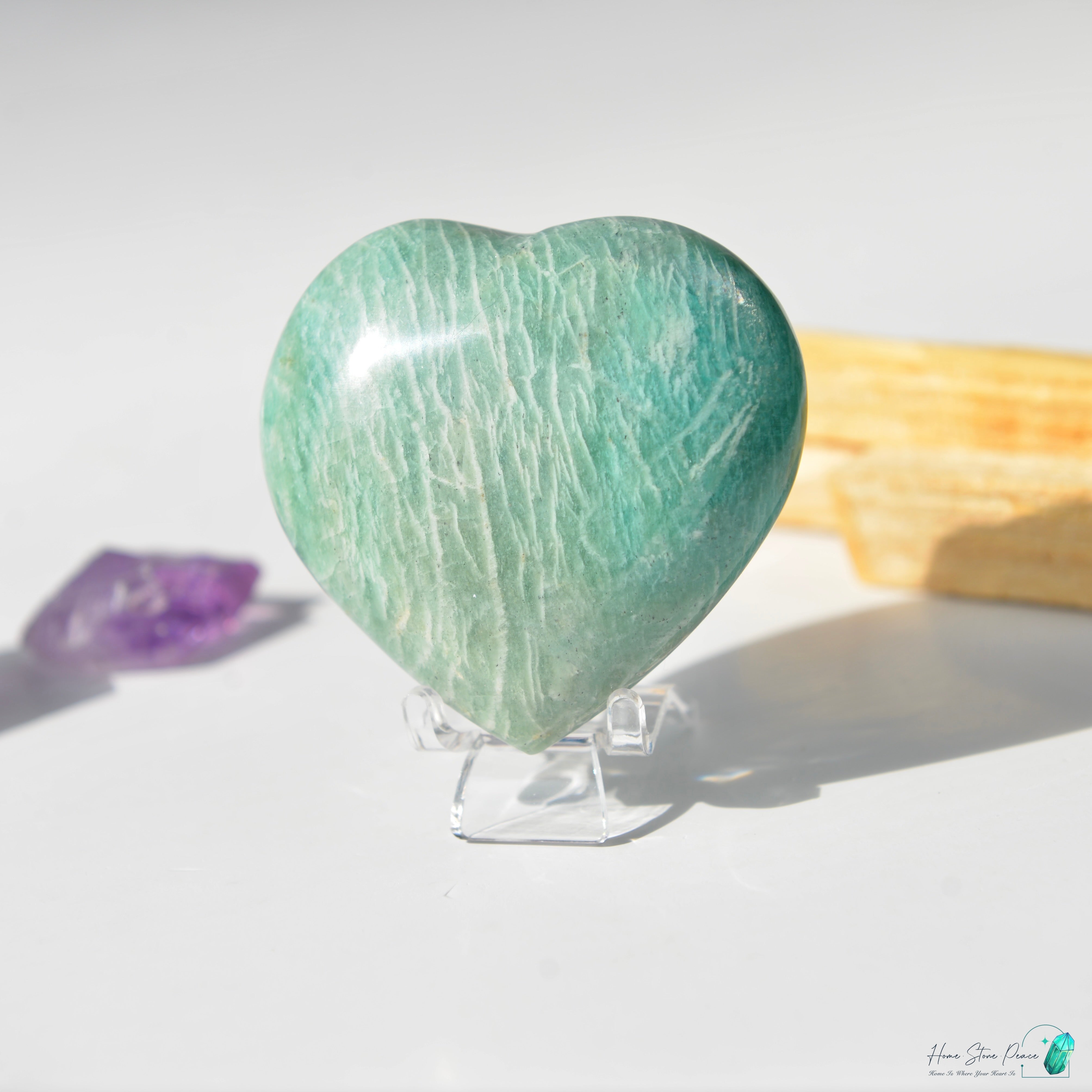 天河石心Amazonite Heart