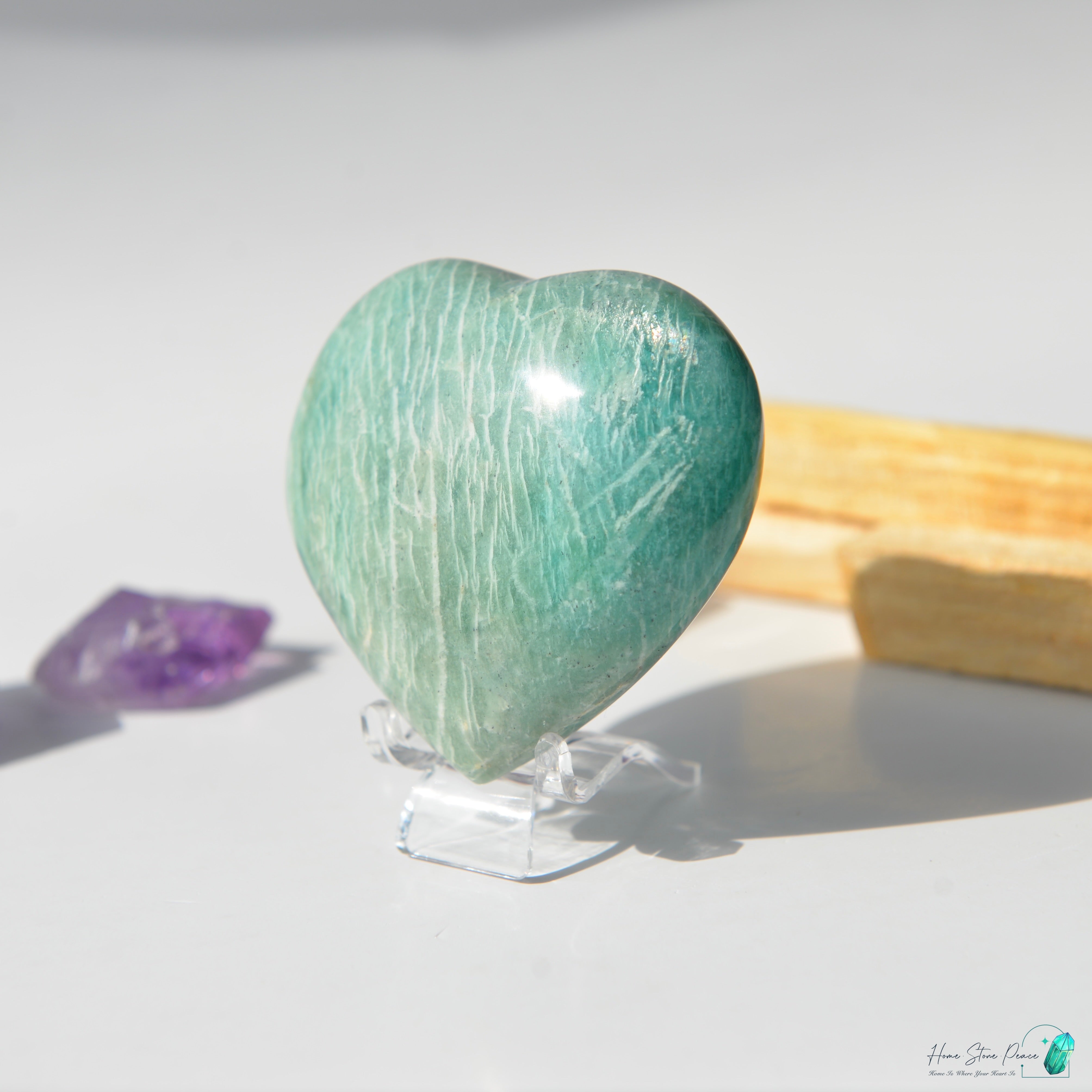 天河石心Amazonite Heart