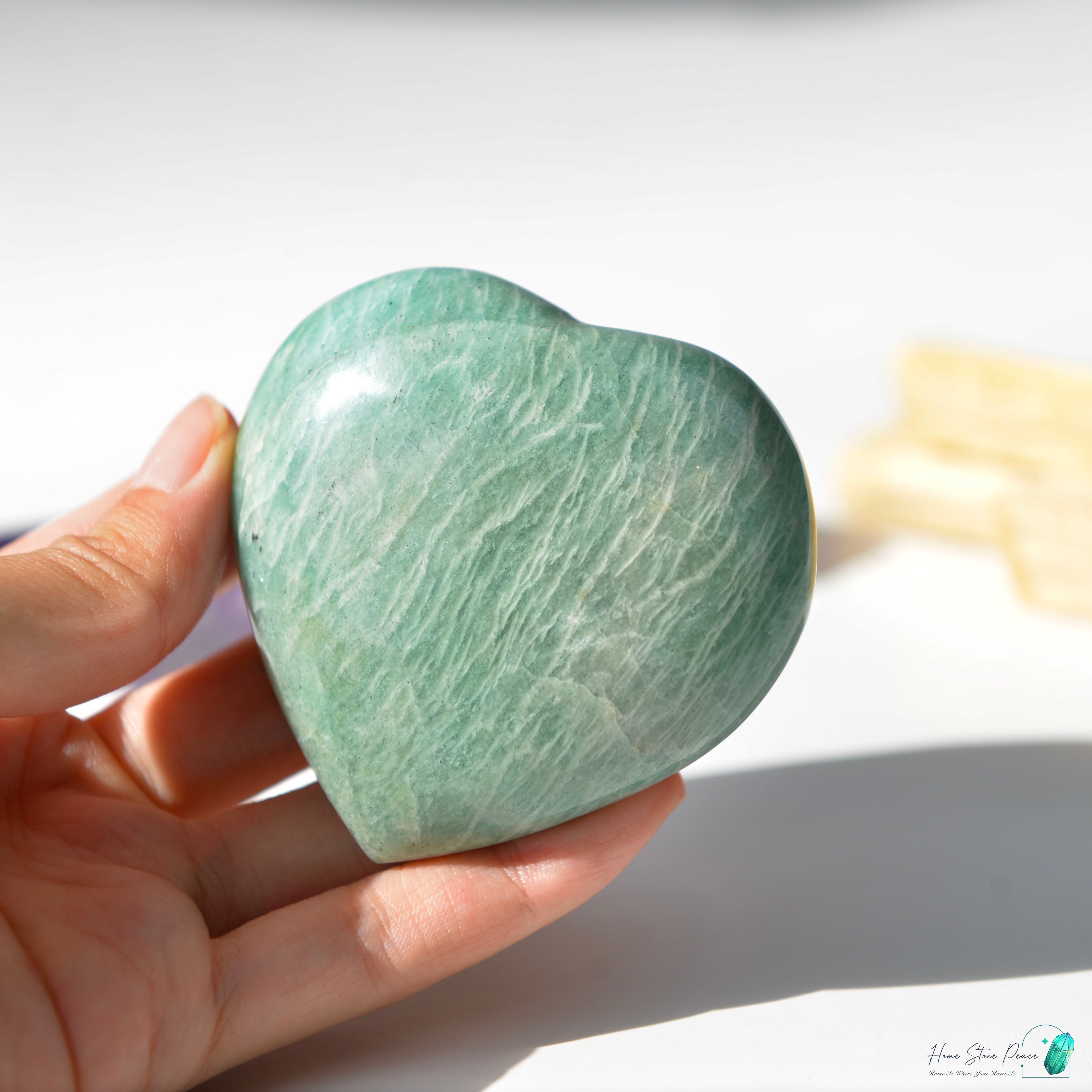 天河石心Amazonite Heart