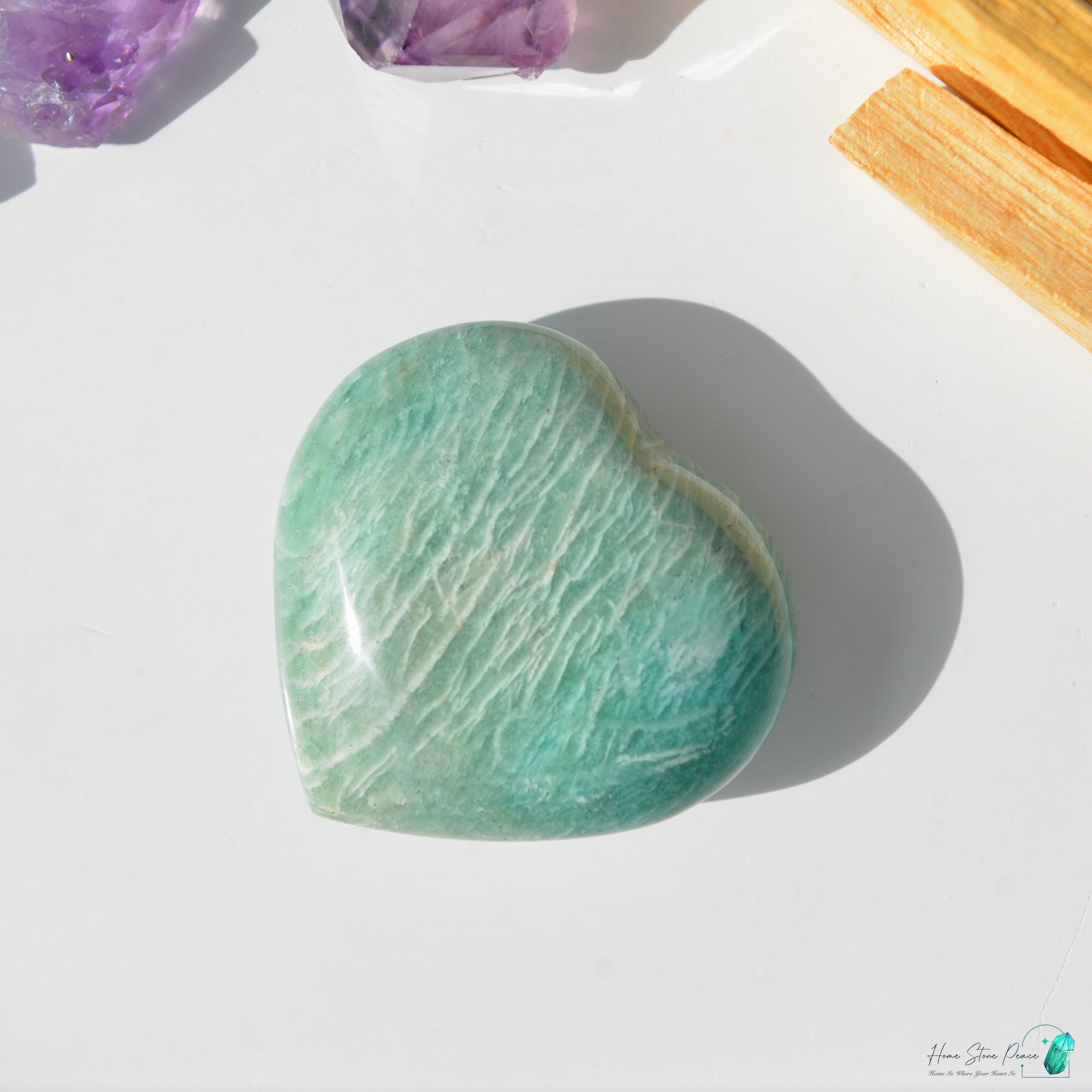 天河石心Amazonite Heart