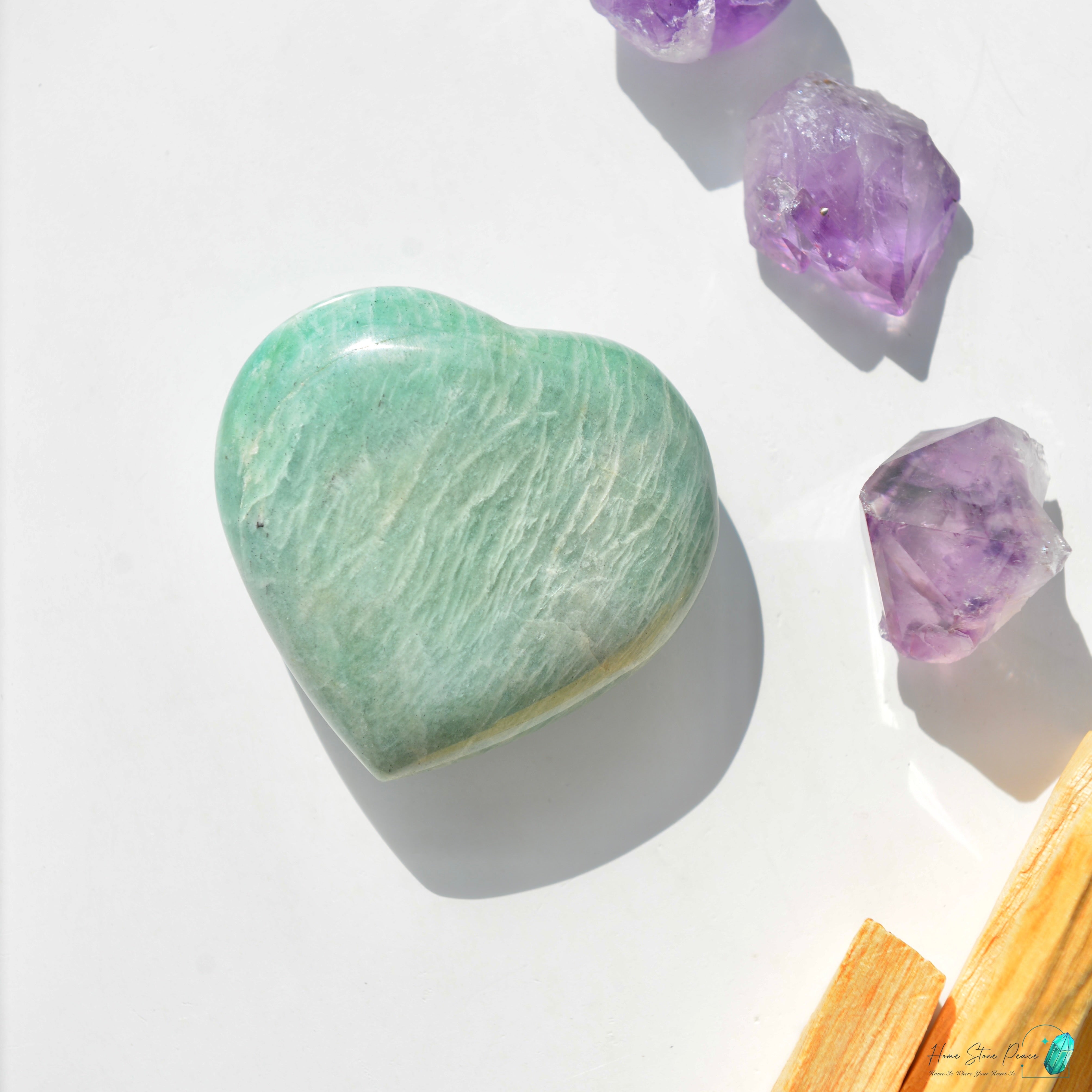 天河石心Amazonite Heart