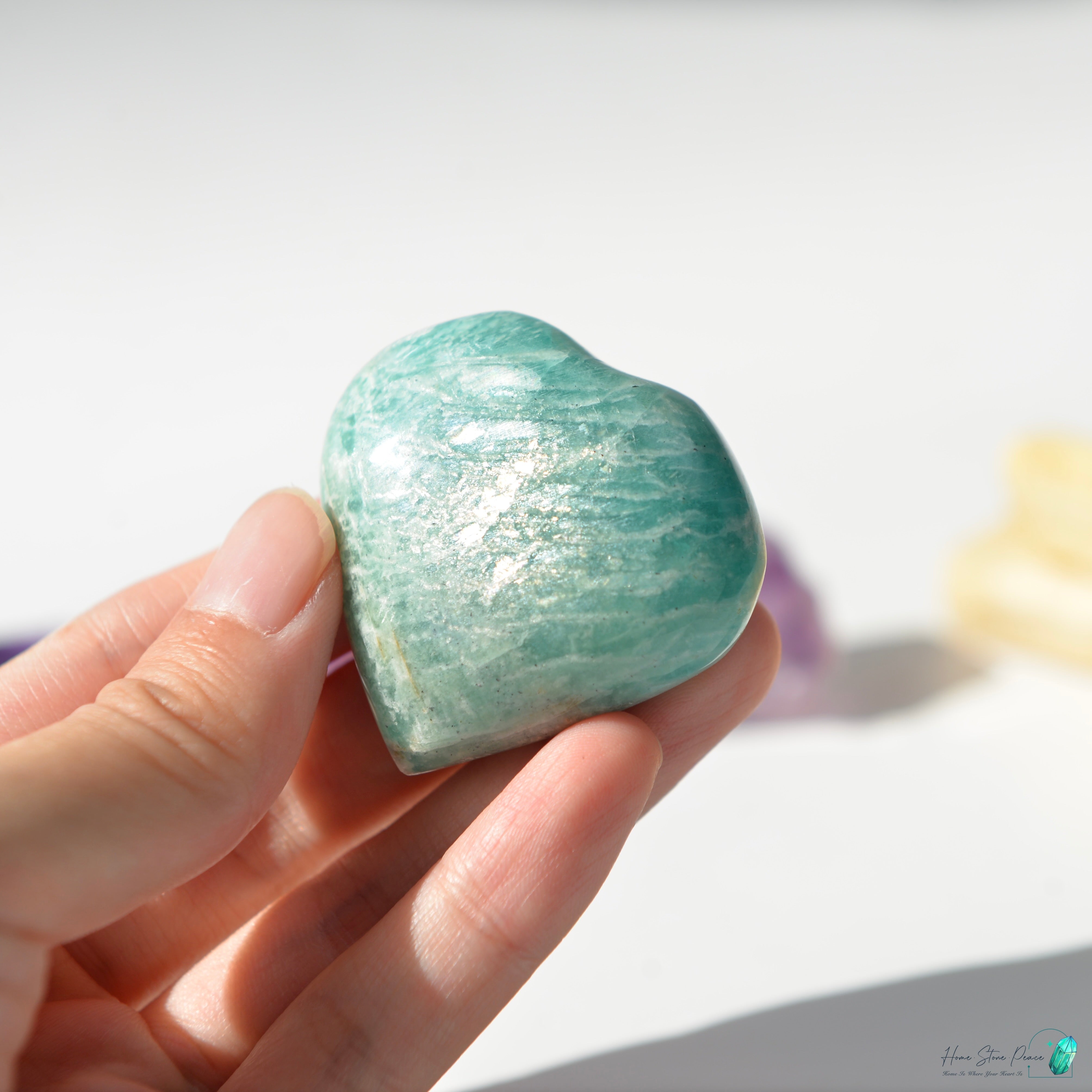 天河石心Amazonite Heart