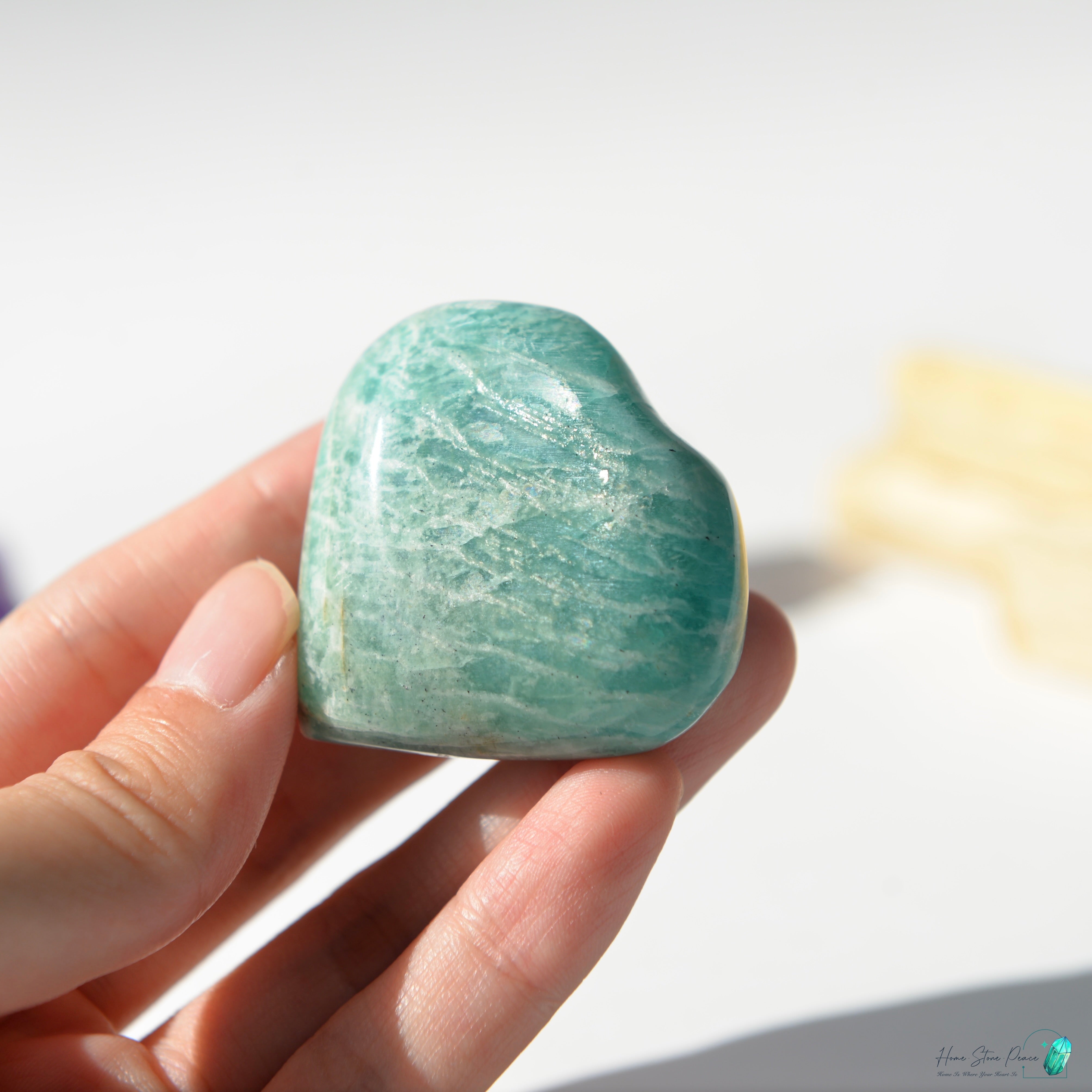 天河石心Amazonite Heart