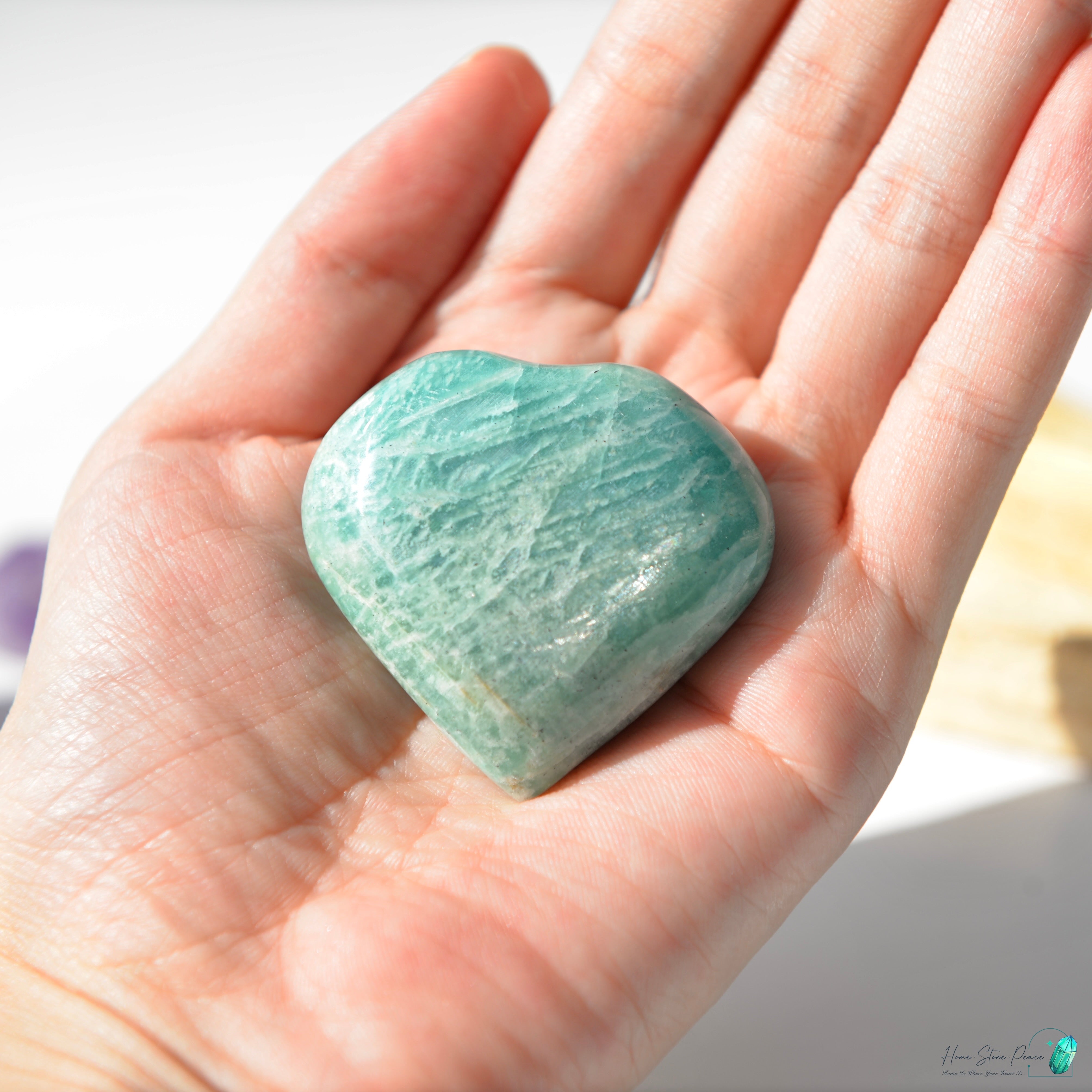 天河石心Amazonite Heart