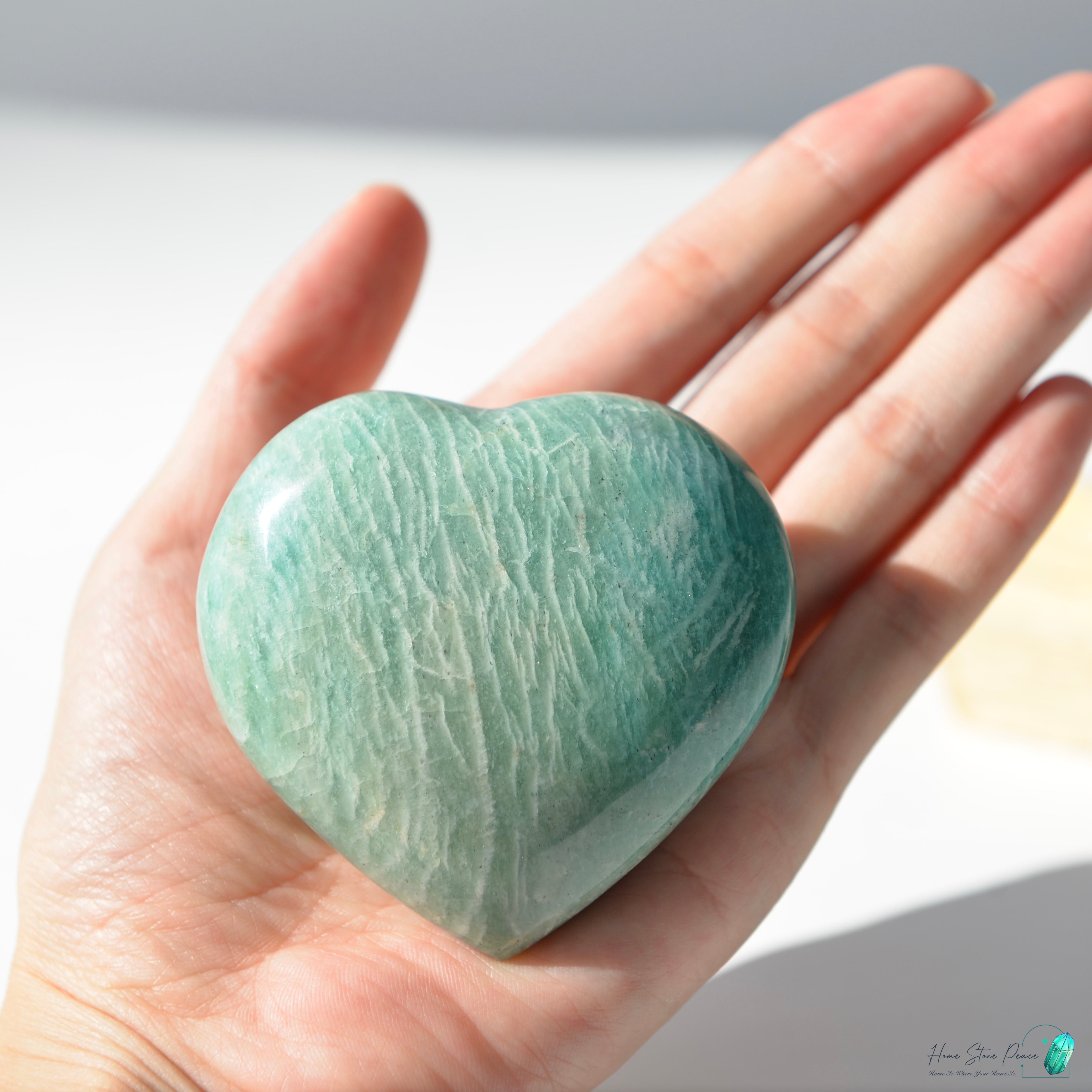 天河石心Amazonite Heart