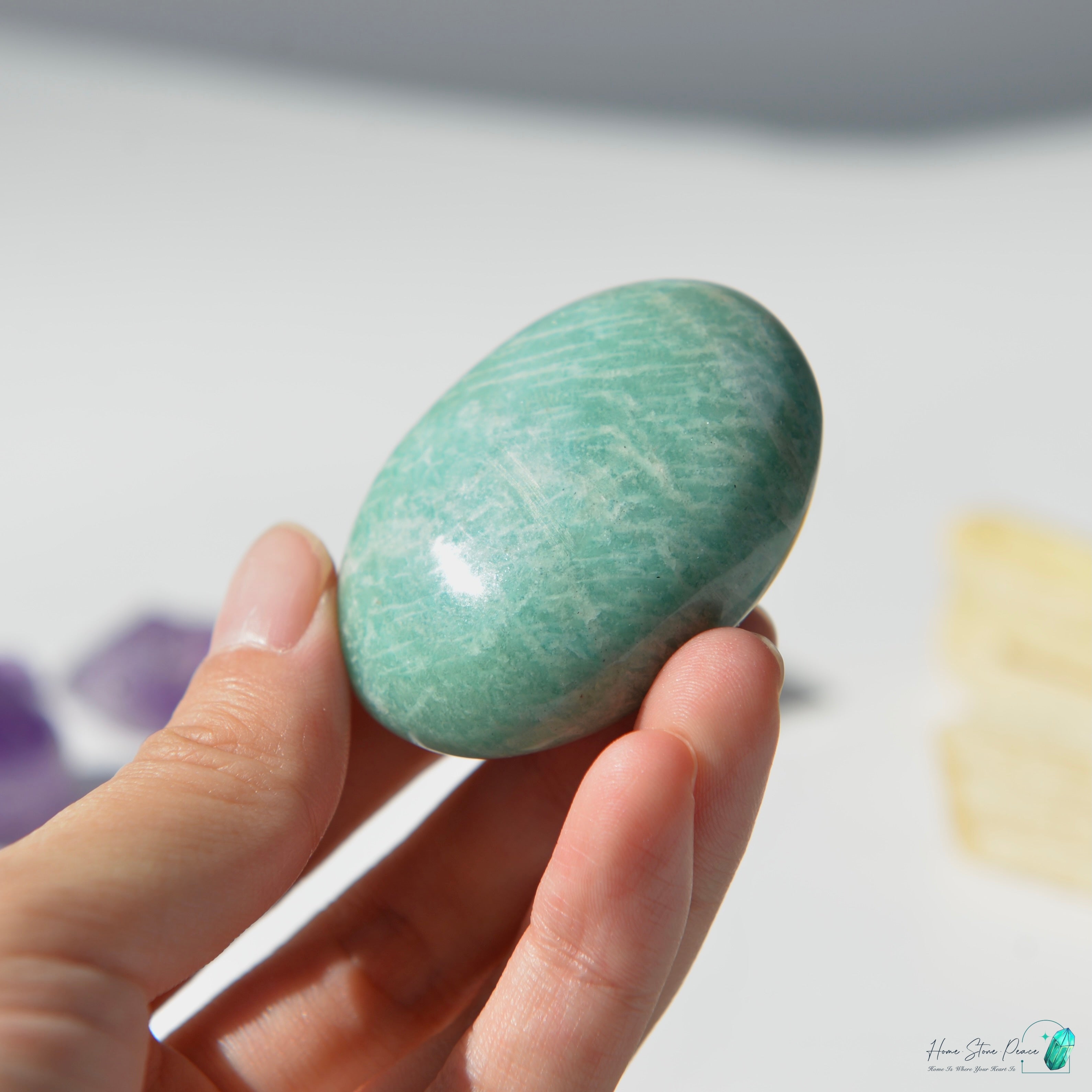 天河石手握石Amazonite Palm Stone