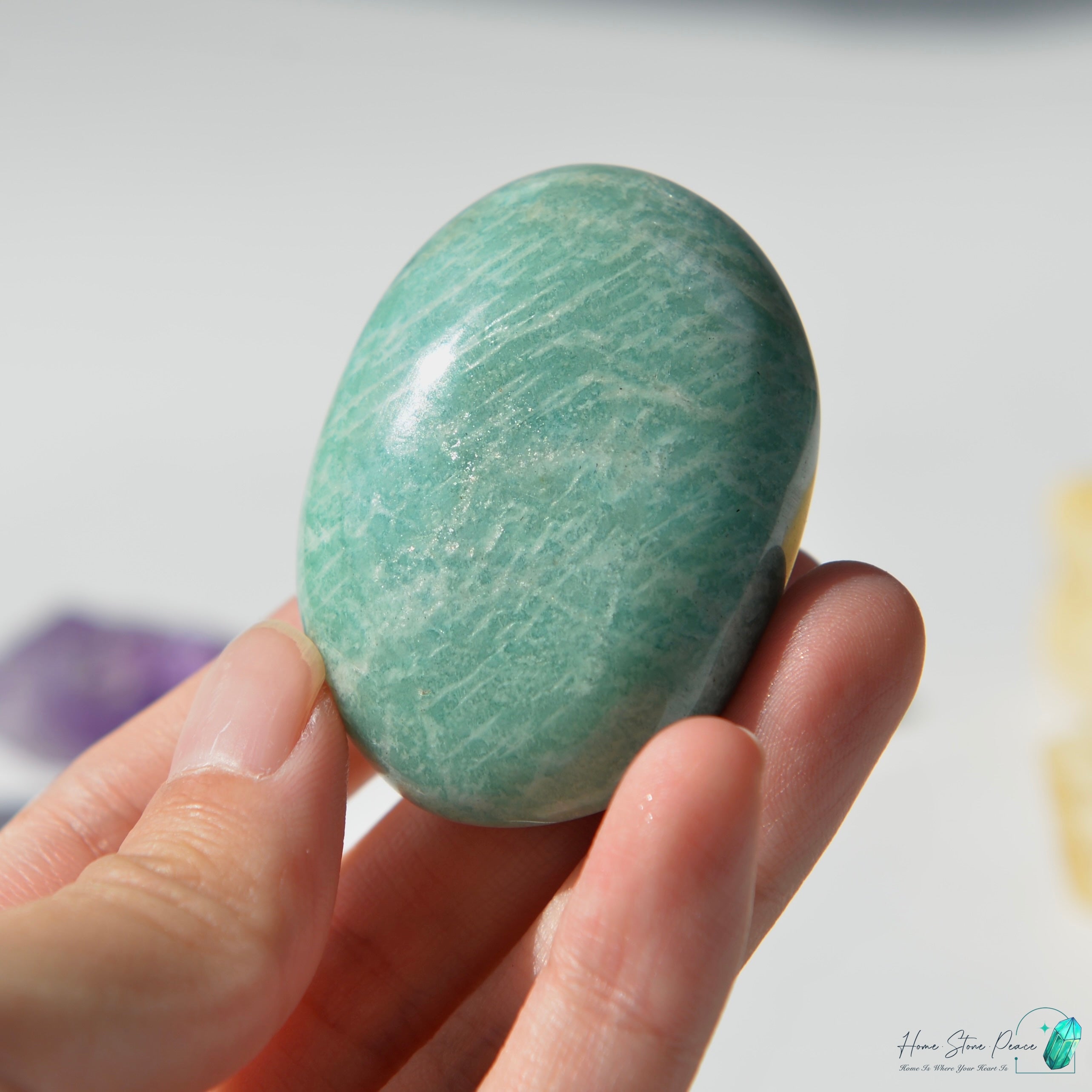 天河石手握石Amazonite Palm Stone