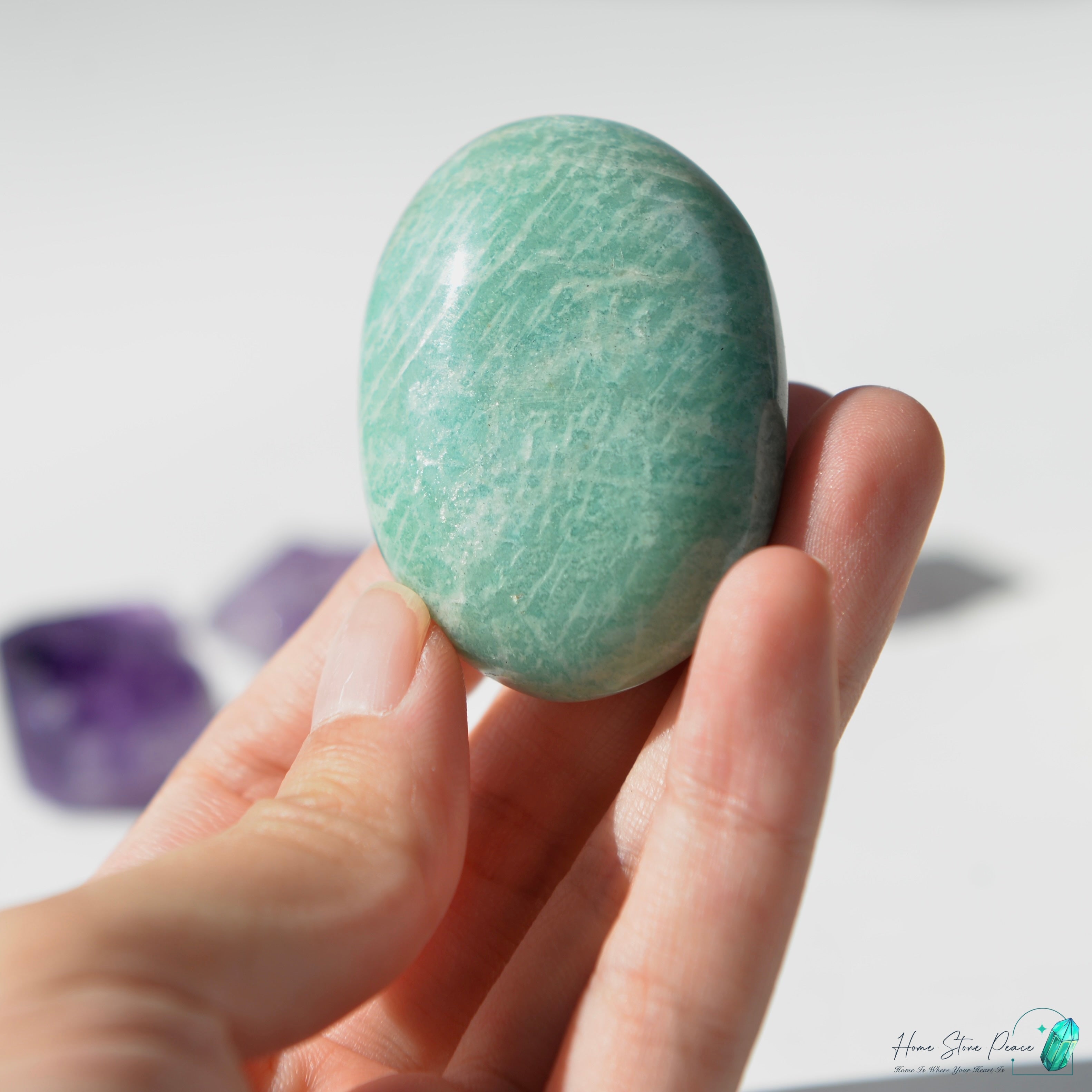 天河石手握石Amazonite Palm Stone