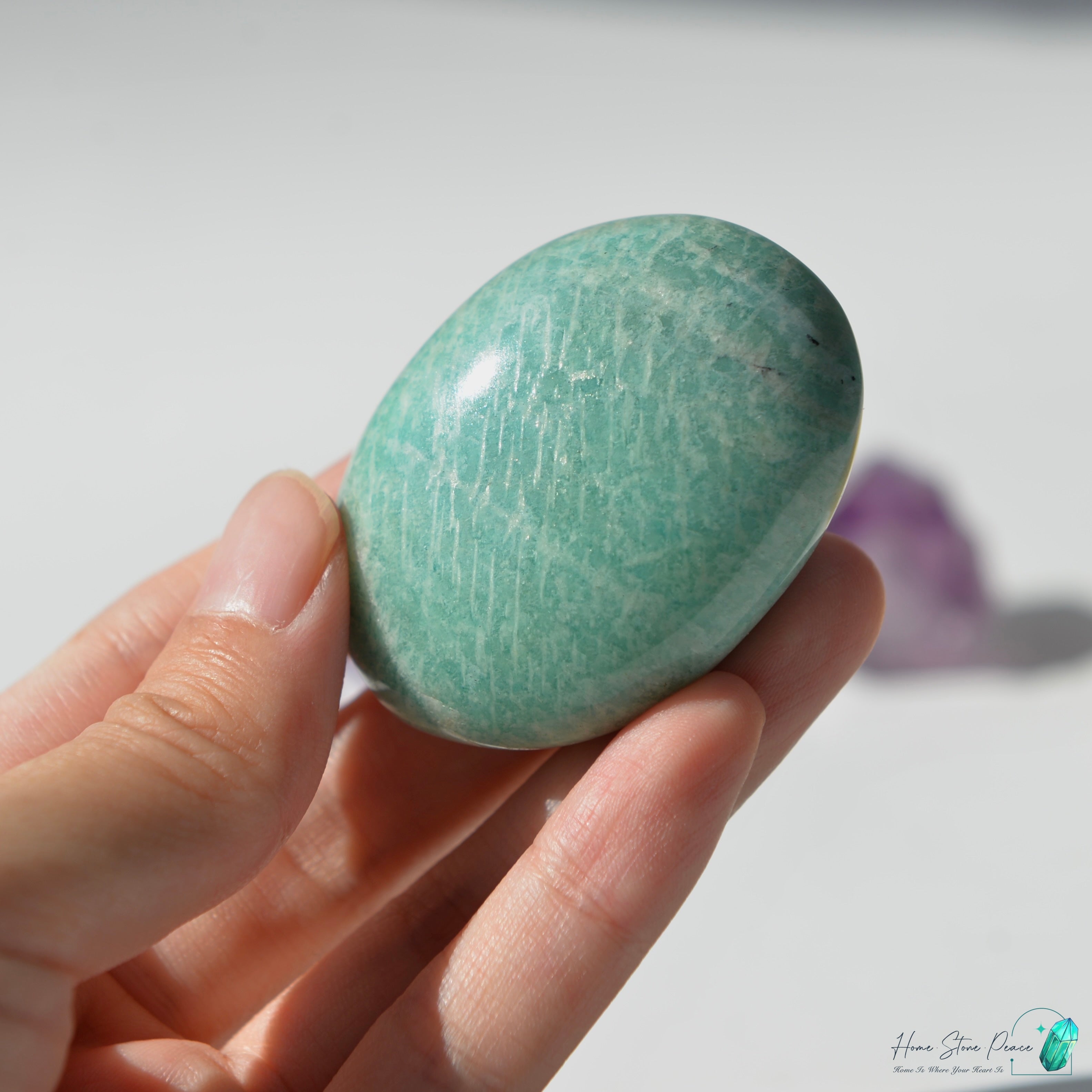 天河石手握石Amazonite Palm Stone