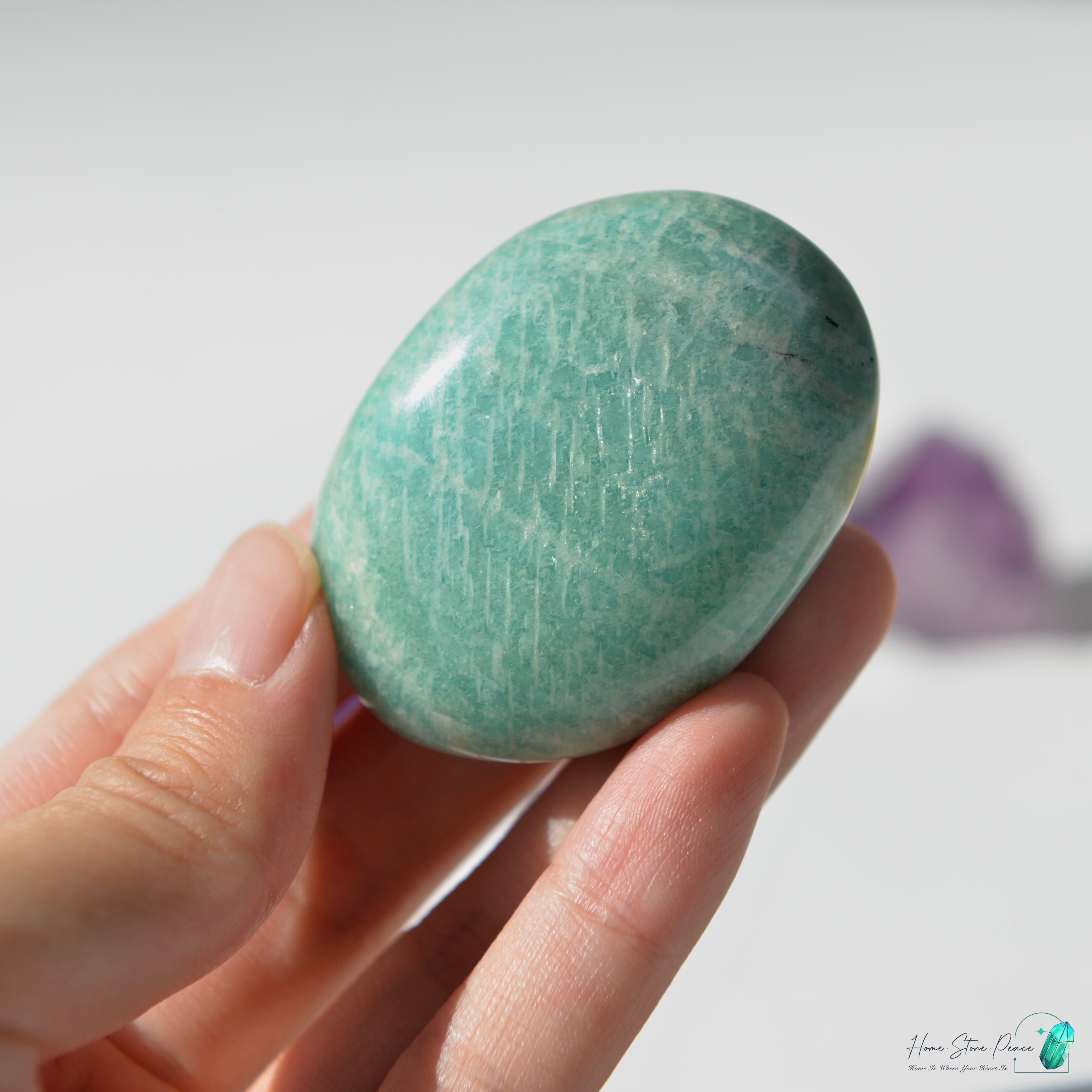 天河石手握石Amazonite Palm Stone