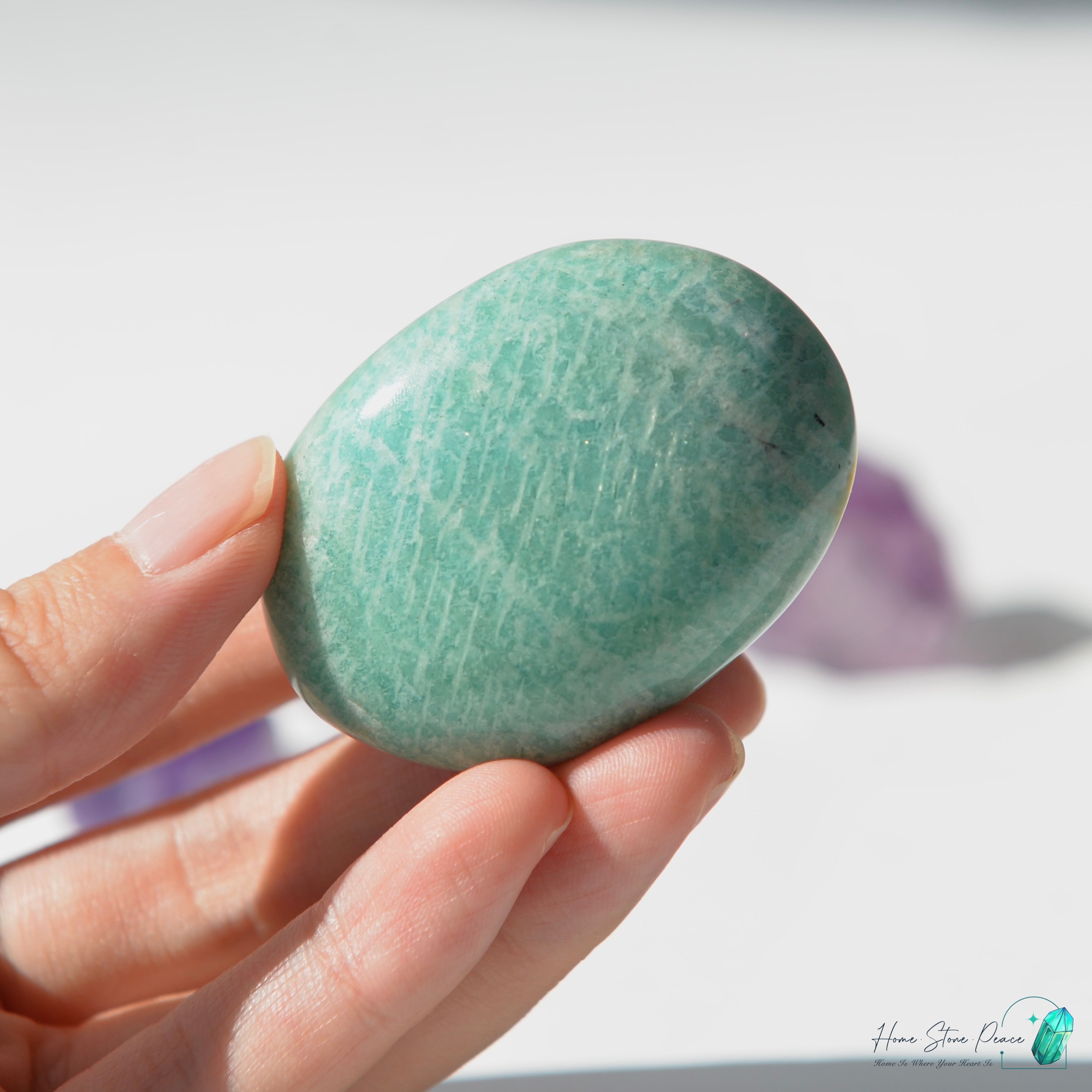 天河石手握石Amazonite Palm Stone