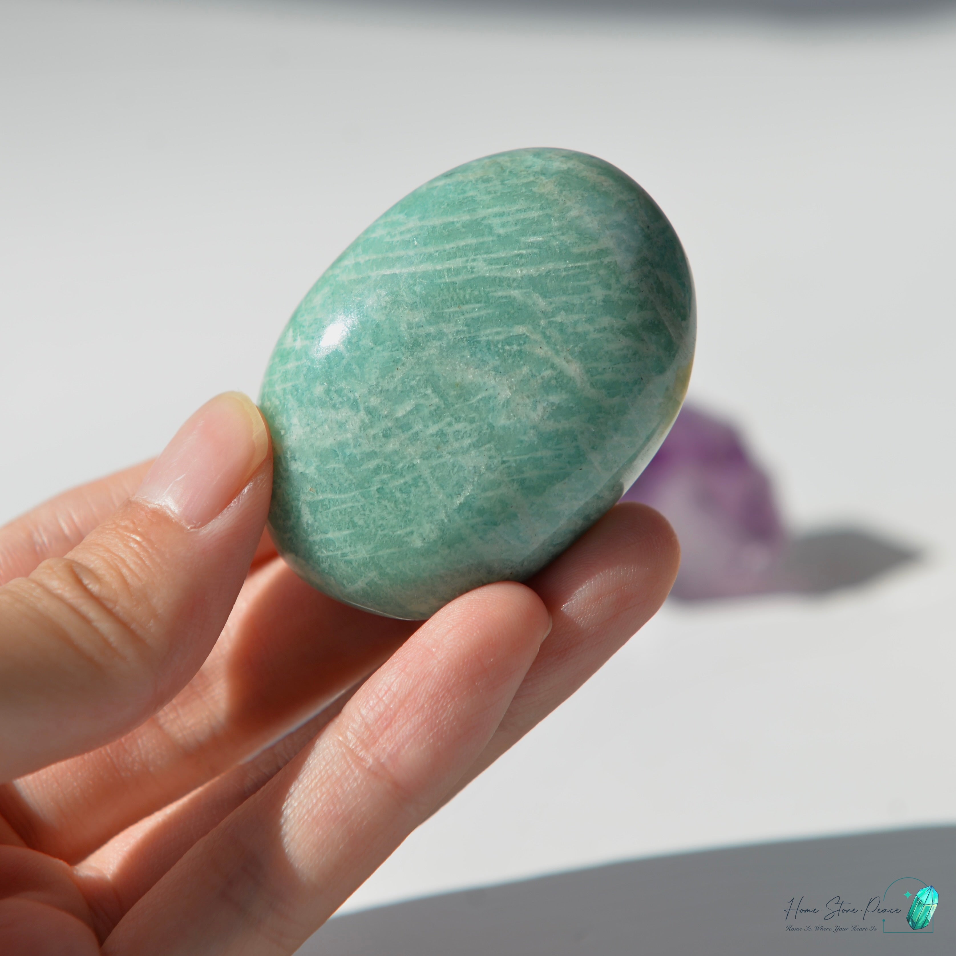 天河石手握石Amazonite Palm Stone