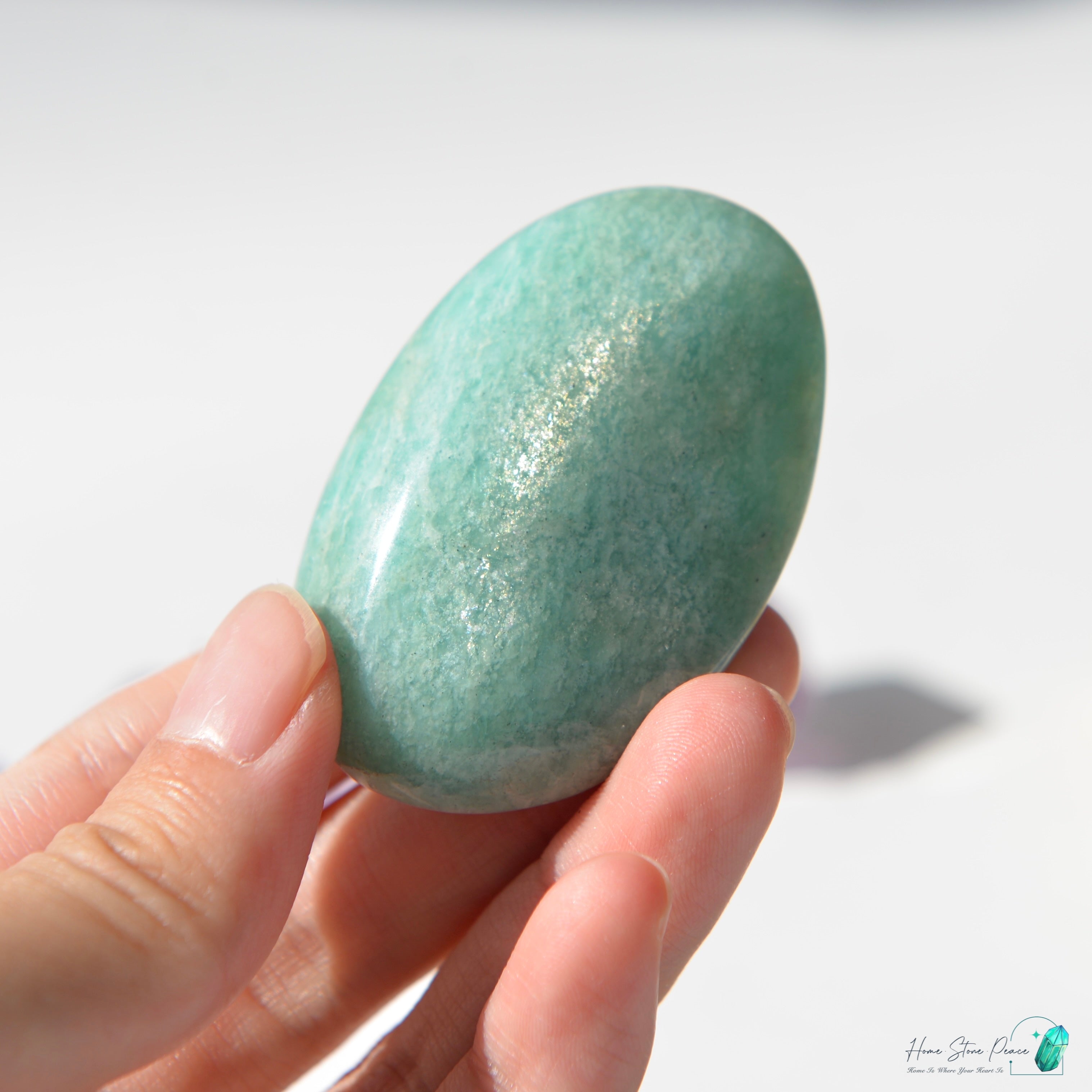 天河石手握石Amazonite Palm Stone