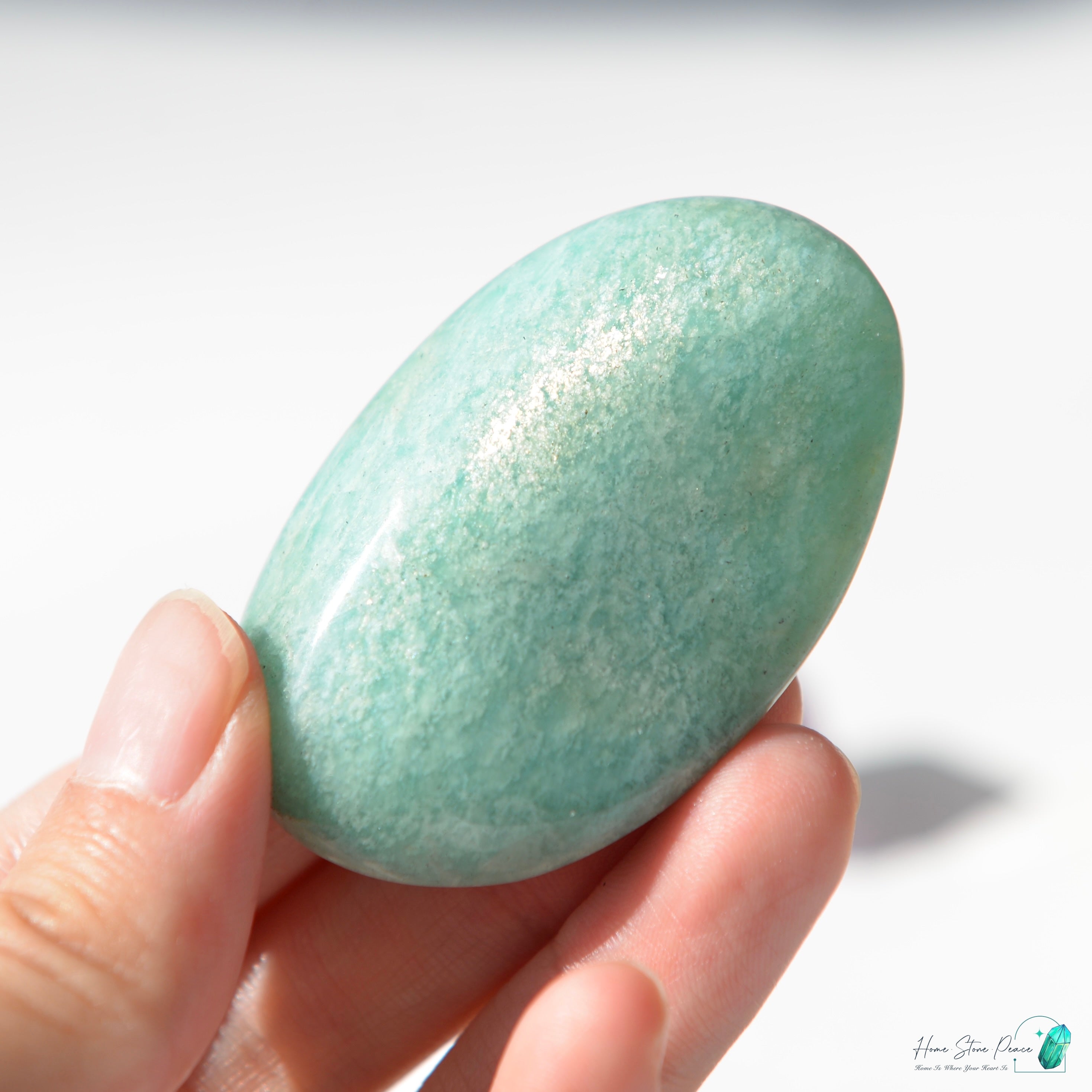 天河石手握石Amazonite Palm Stone