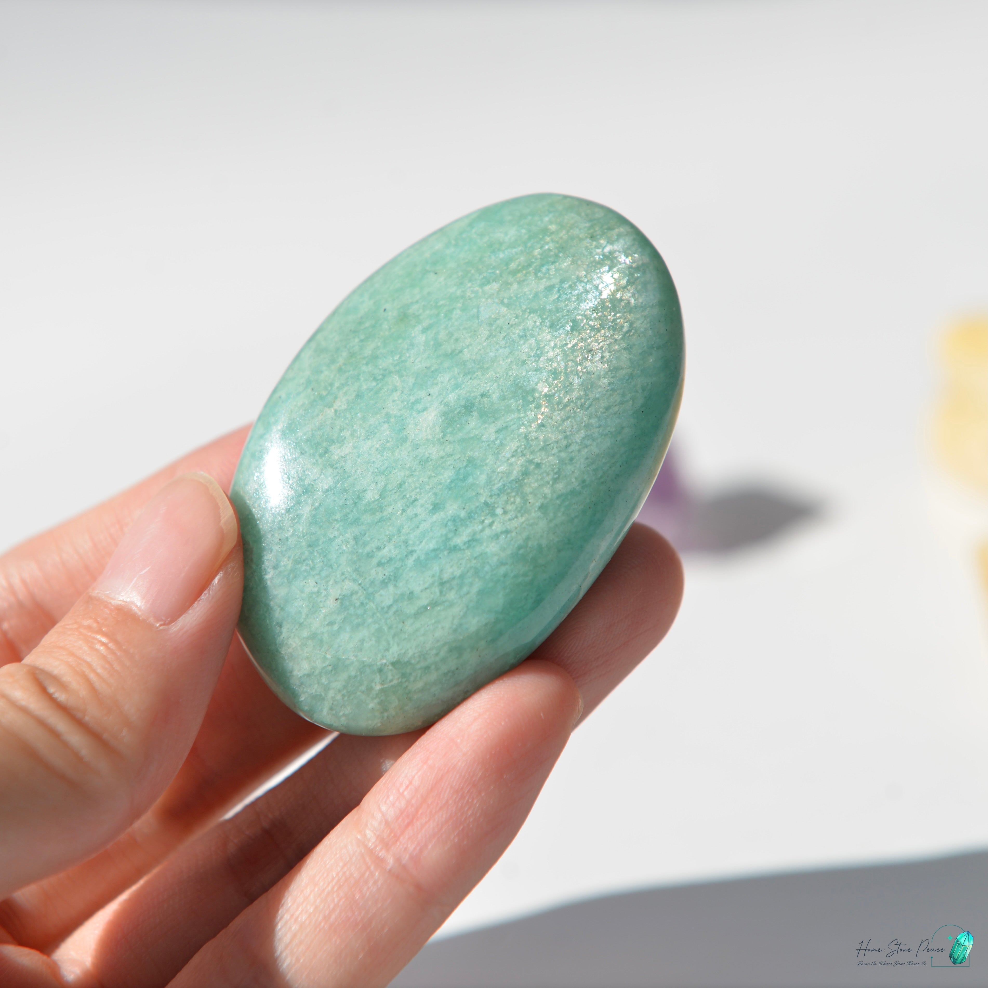 天河石手握石Amazonite Palm Stone