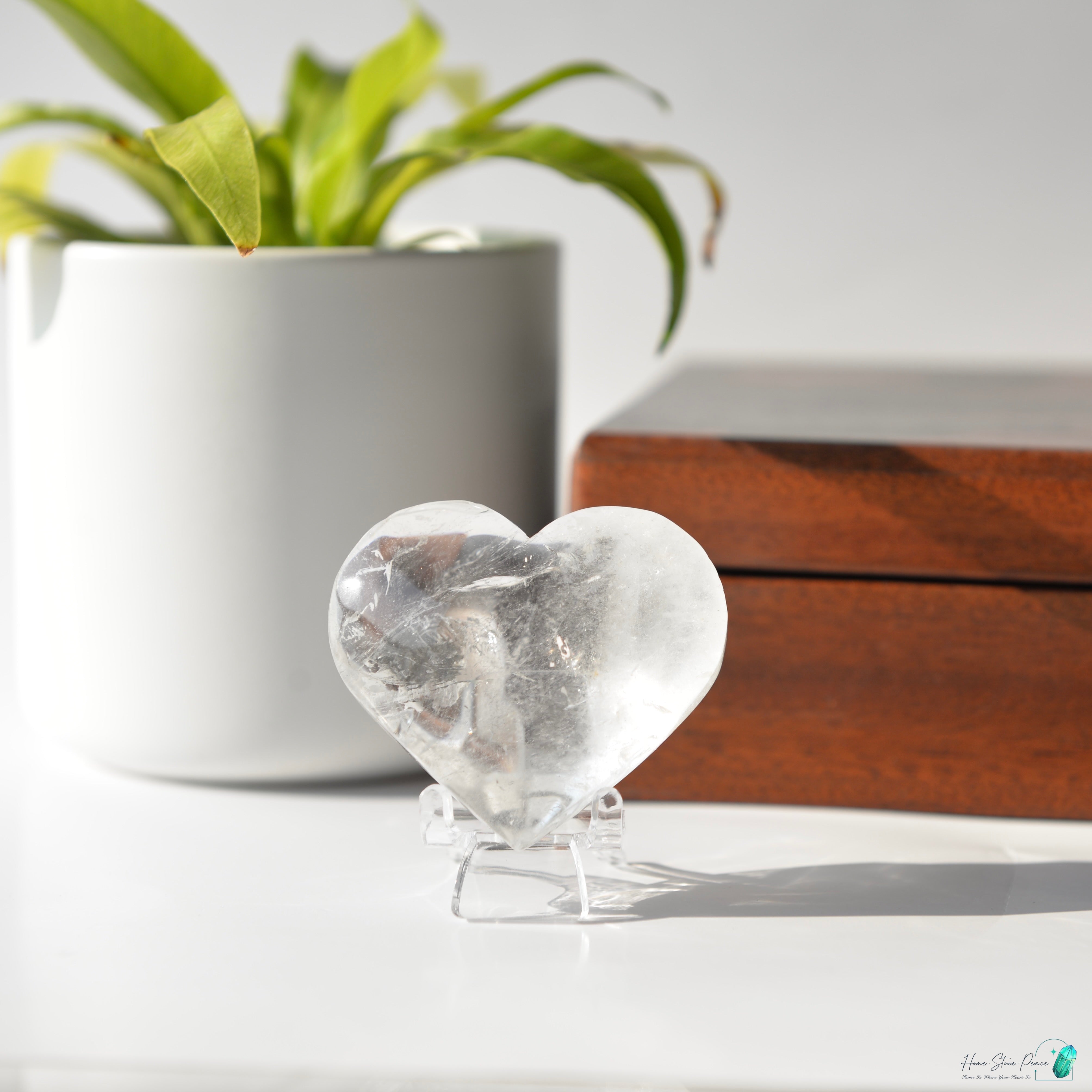 白水晶心 Clear Quartz Heart