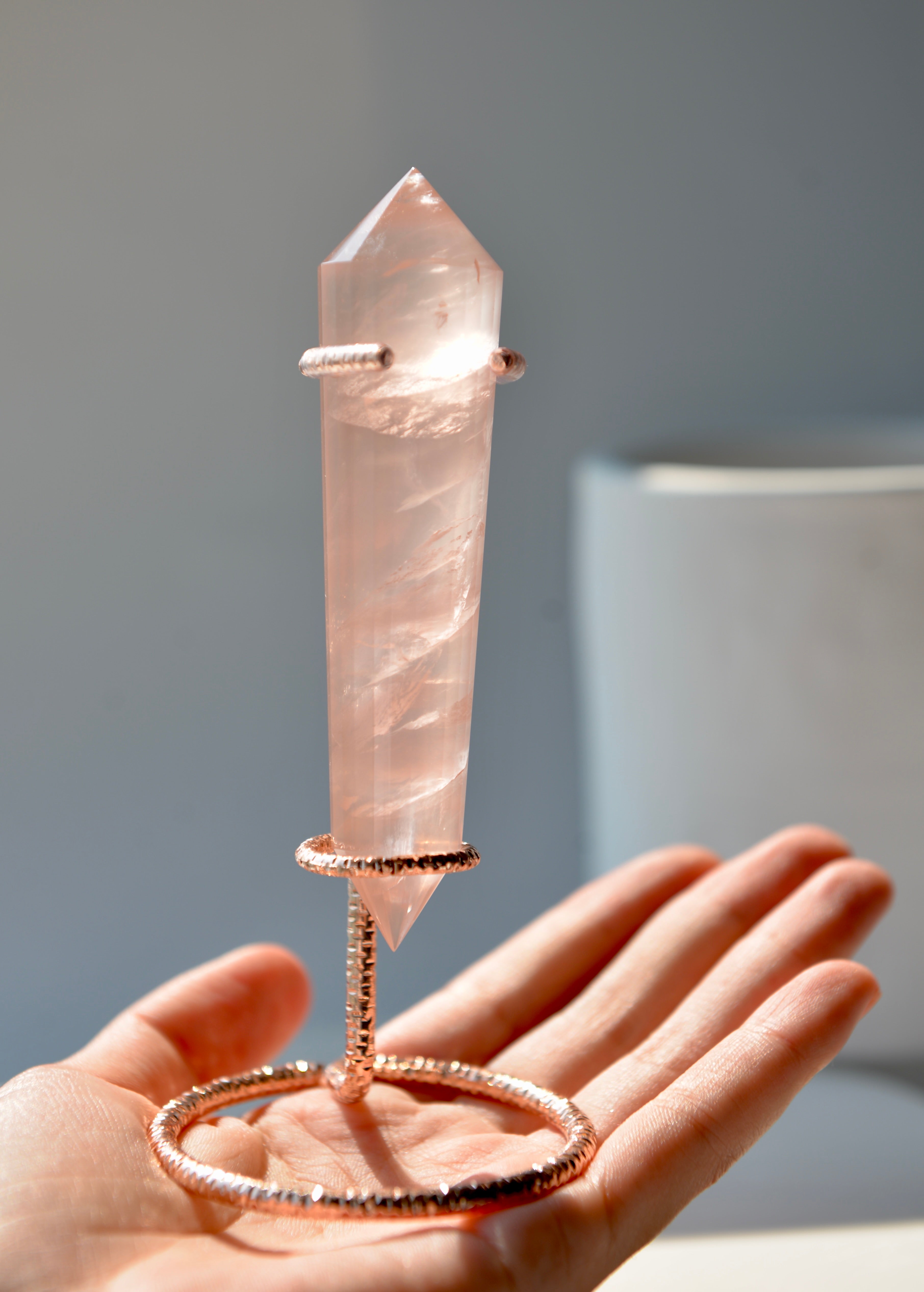 沃格爾粉晶 (24面)Rose Quartz Vogel Cut (24 sides)