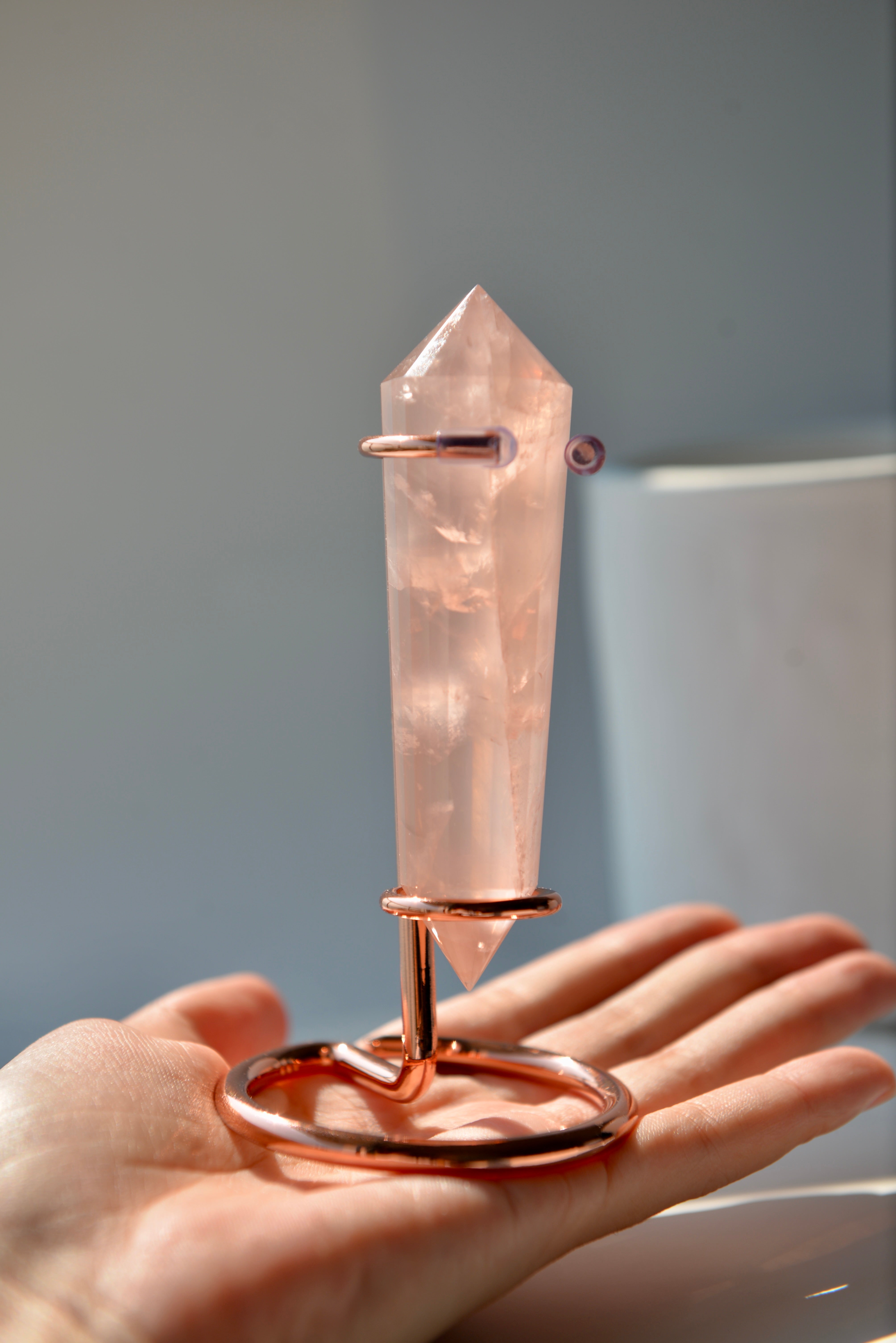 沃格爾粉晶 (24面)Rose Quartz Vogel Cut (24 sides)