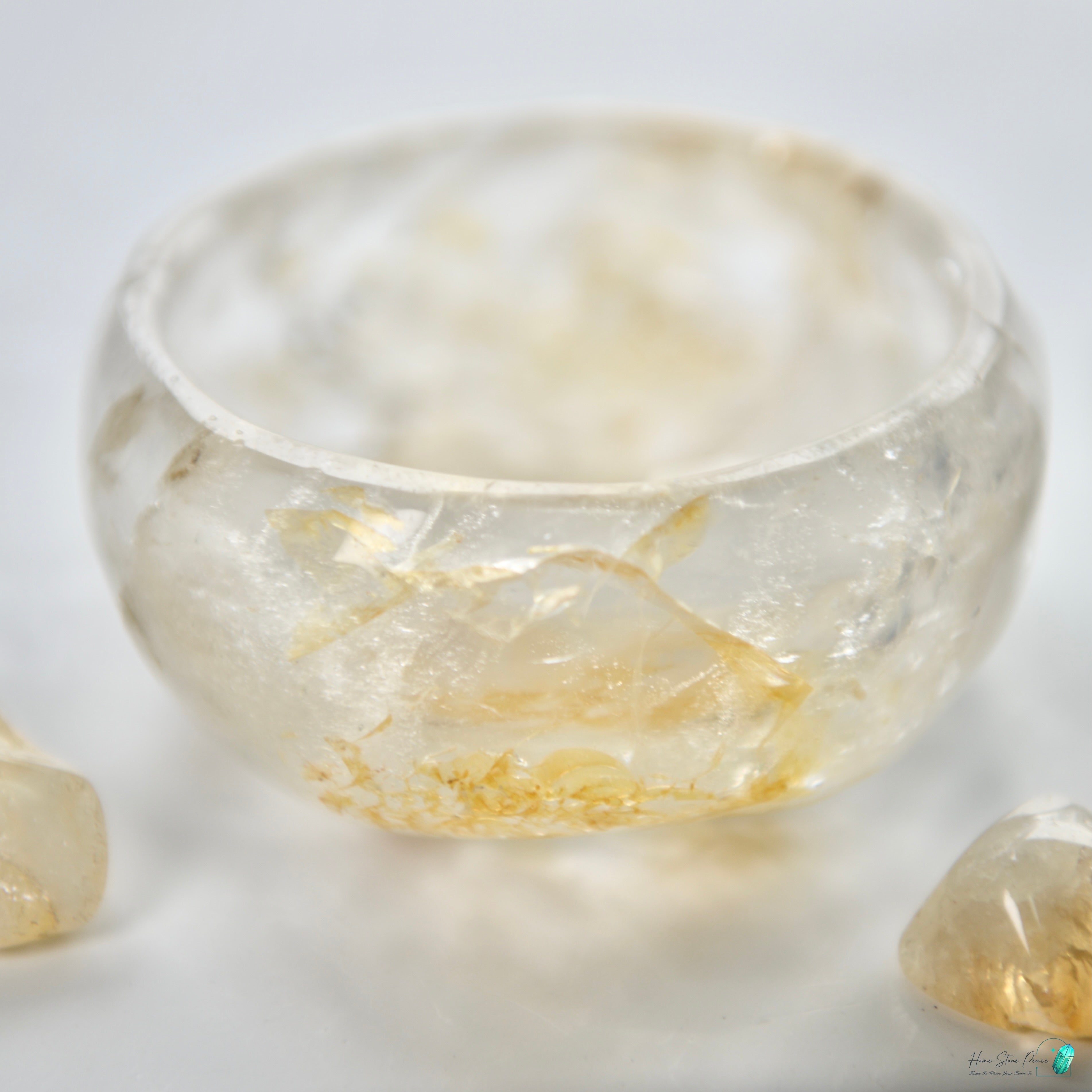 全手工黃金療癒者水晶碗 Handcrafted Golden Healer Bowl