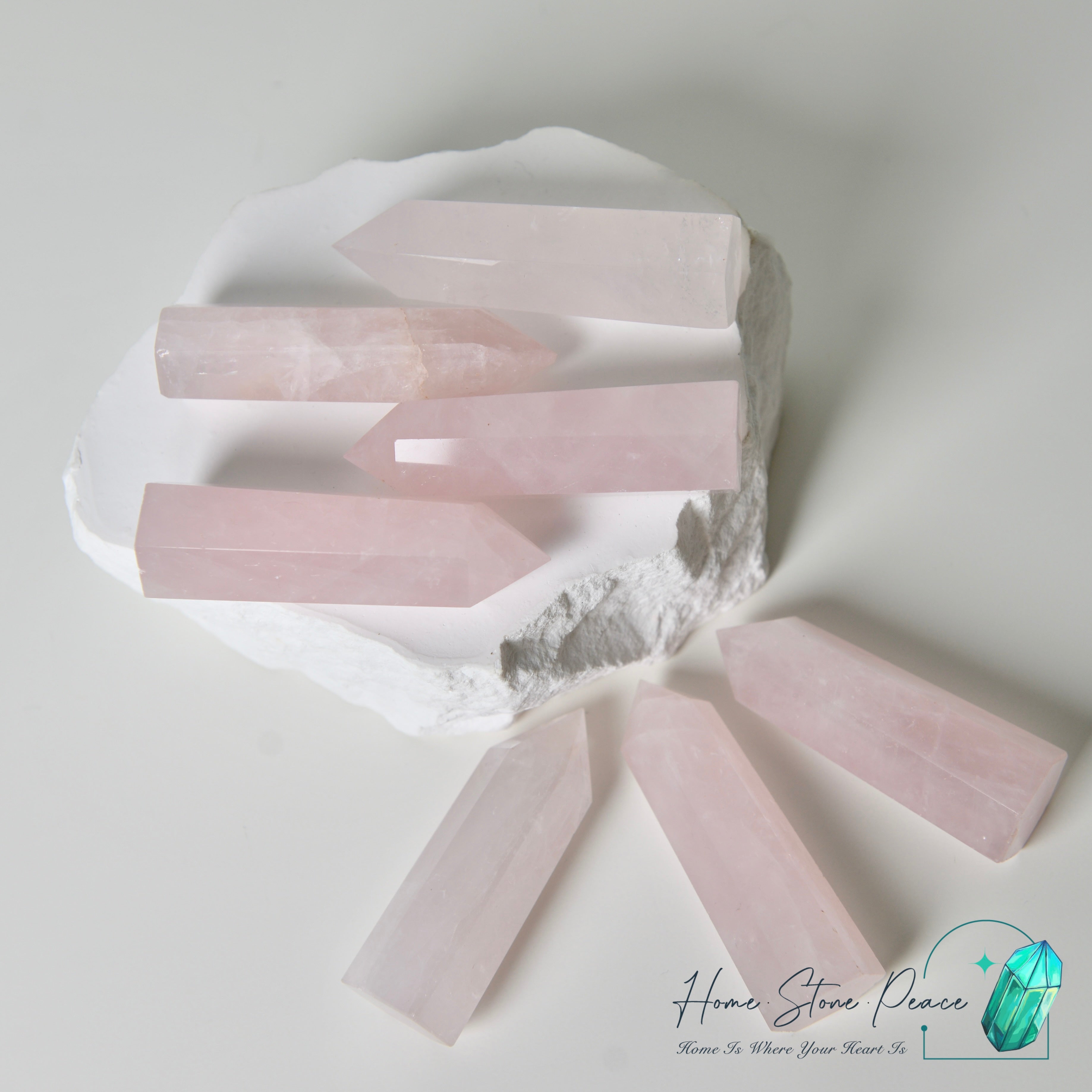 馬達加斯加粉紅水晶柱 Madagascar Rose Quartz Point