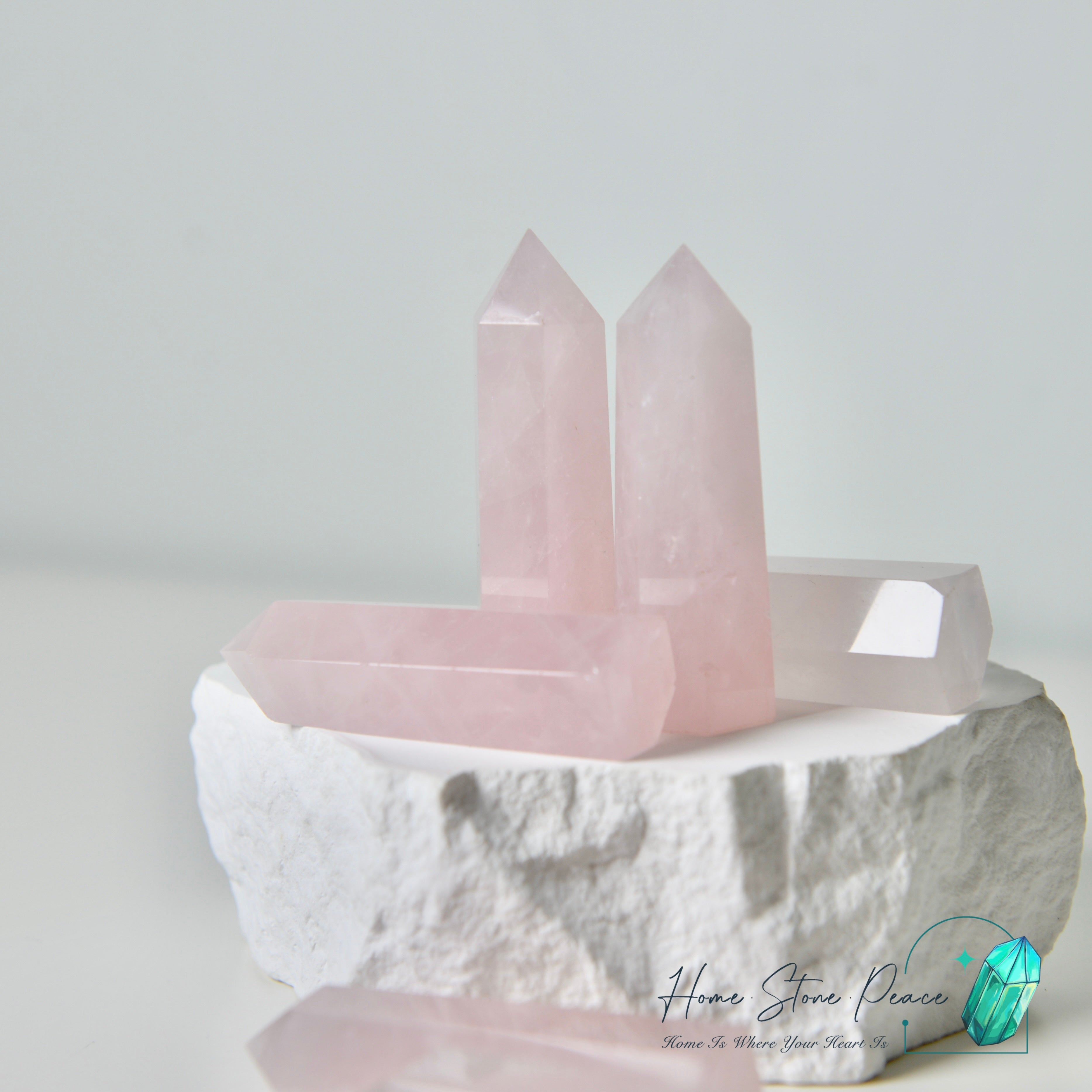 馬達加斯加粉紅水晶柱 Madagascar Rose Quartz Point