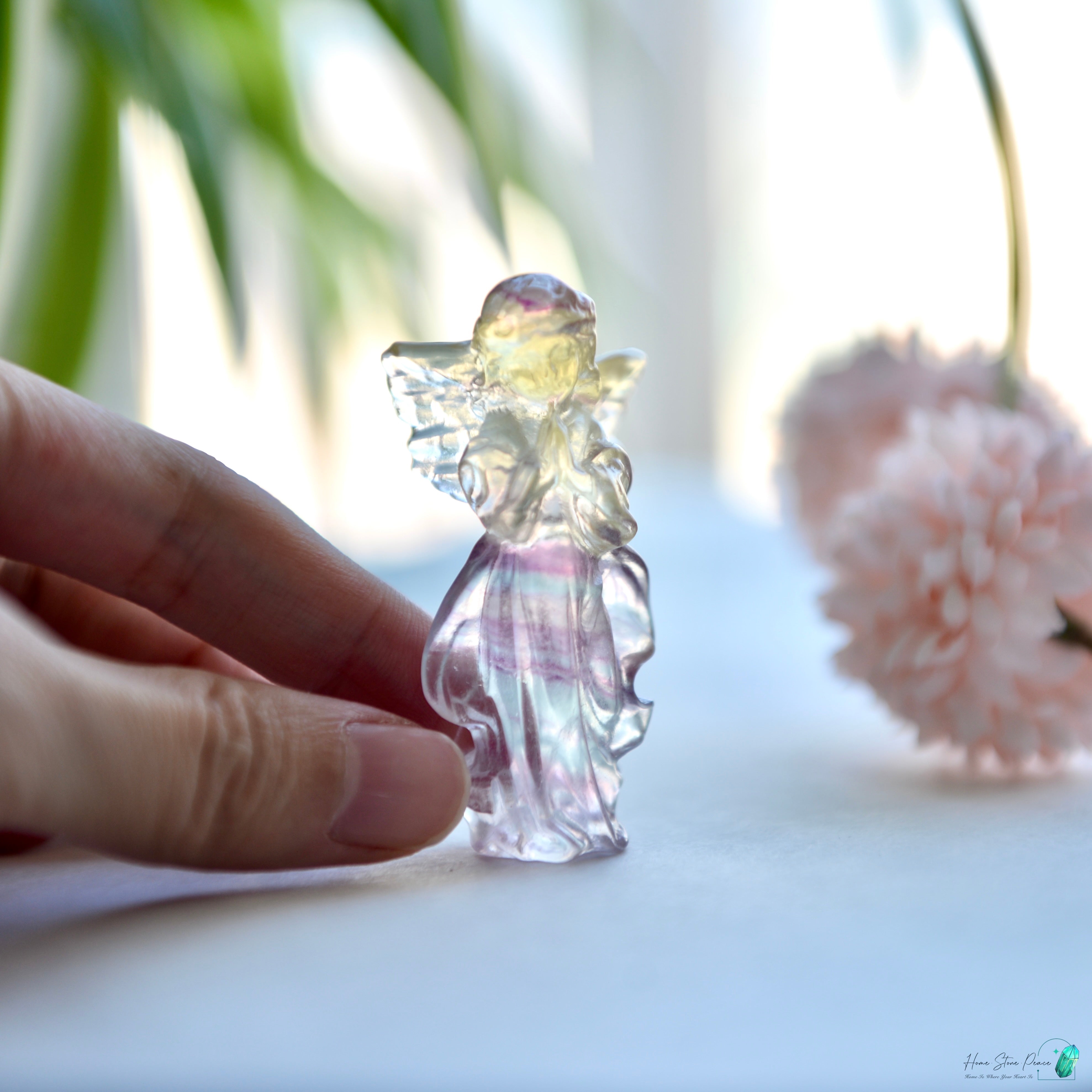 千層螢石小天使 Little Rainbow Fluorite Angel