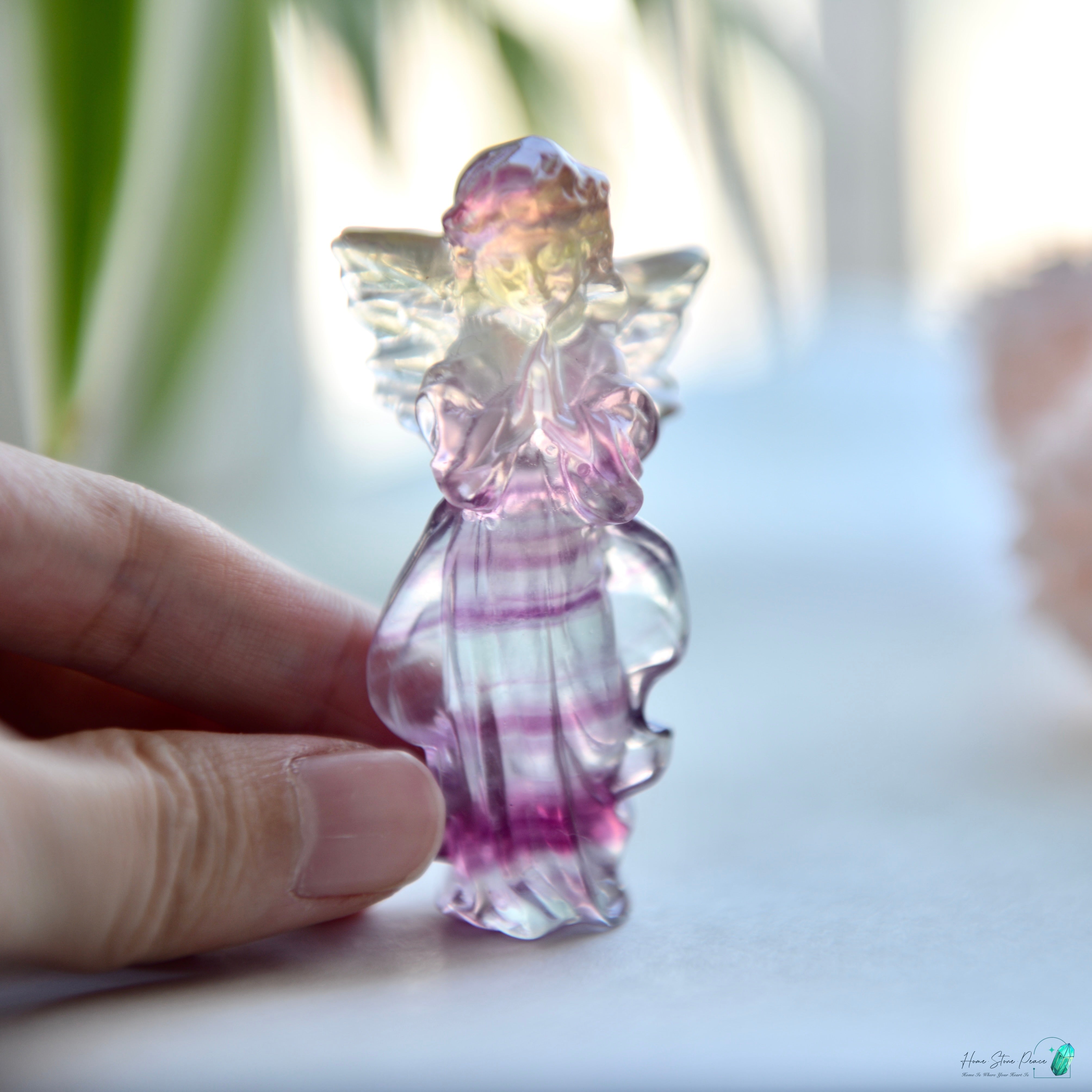 千層螢石天使 Rainbow Fluorite Angel