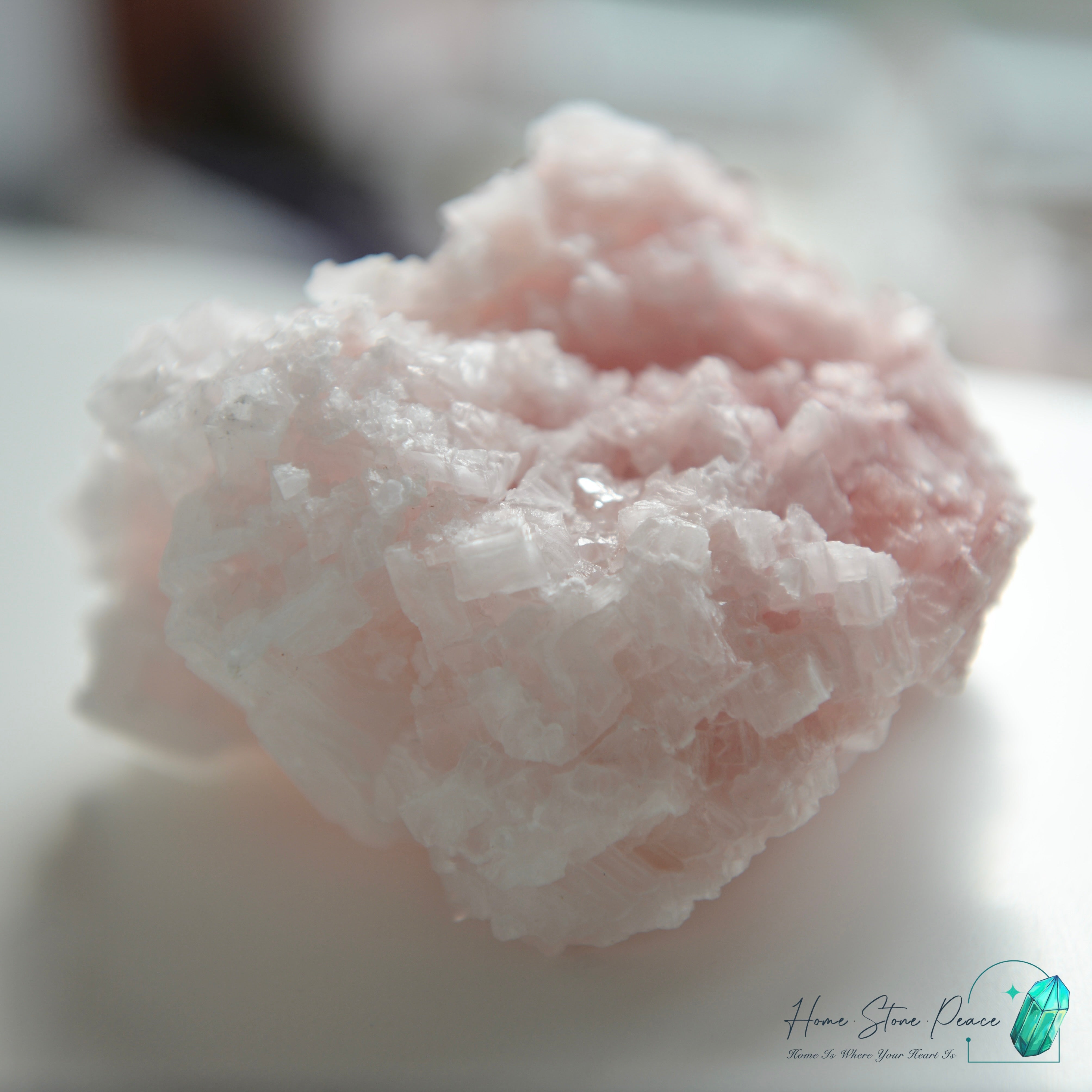 塞爾斯湖粉紅鹽礦 Natural Searles Lake Pink Halite