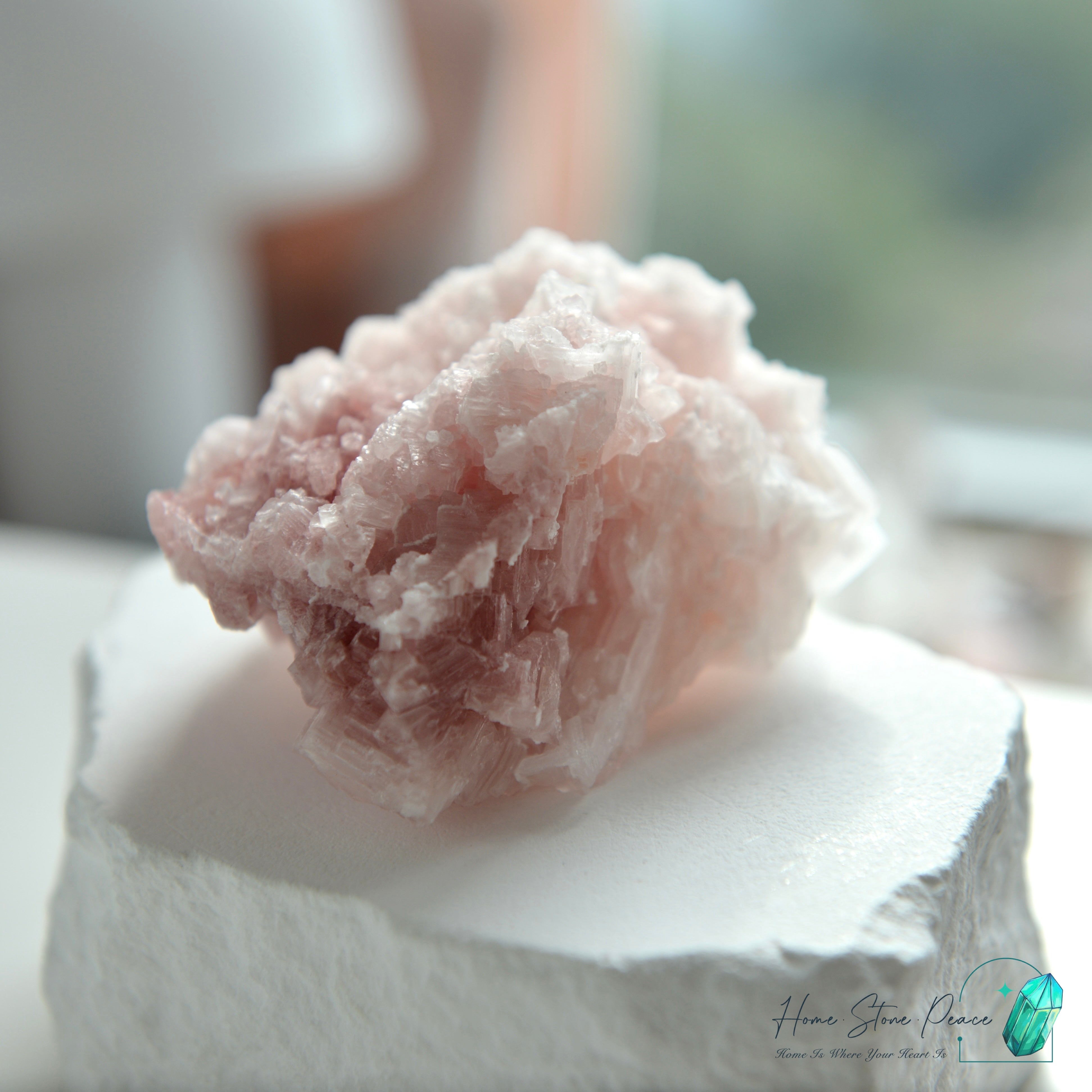 塞爾斯湖粉紅鹽礦 Natural Searles Lake Pink Halite