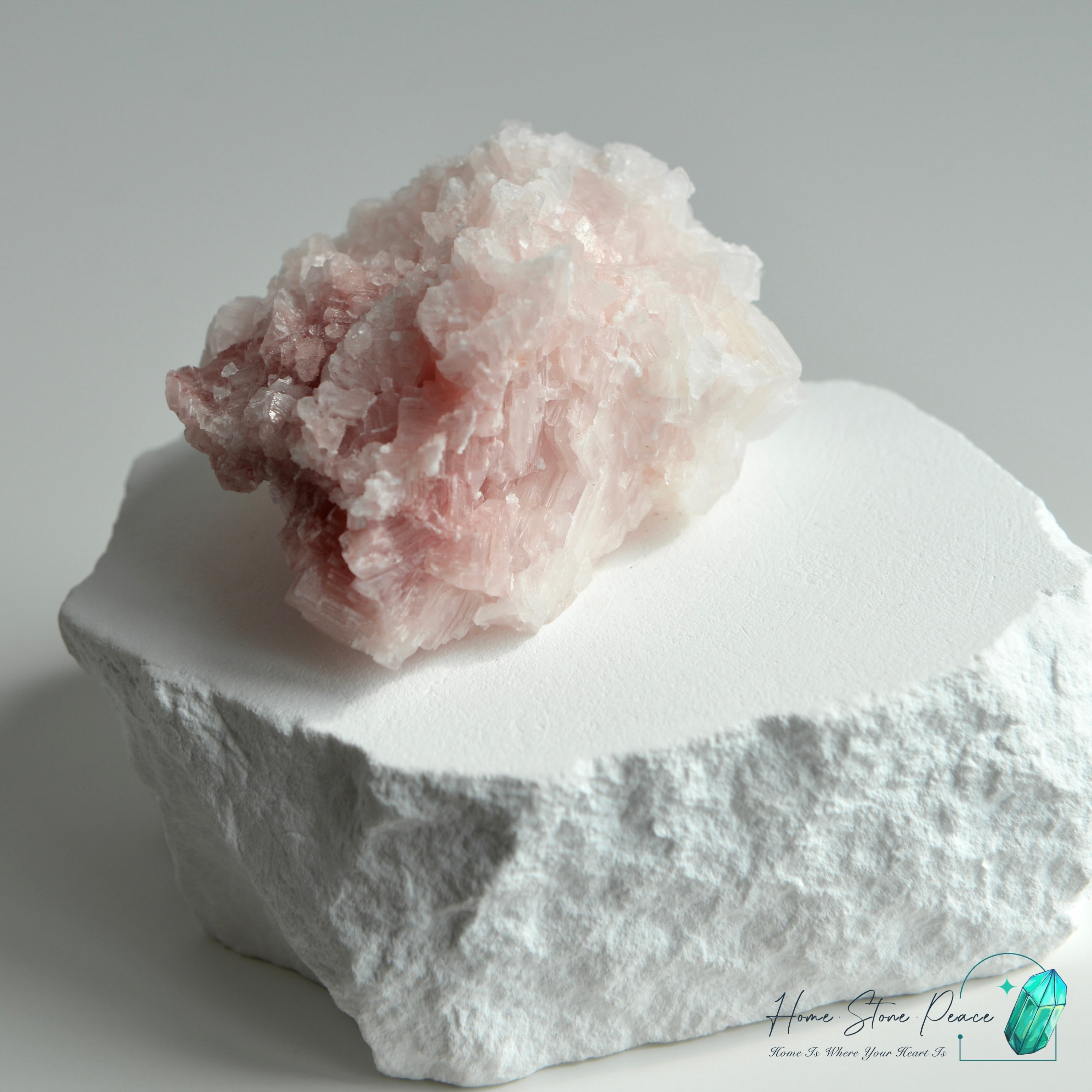 塞爾斯湖粉紅鹽礦 Natural Searles Lake Pink Halite