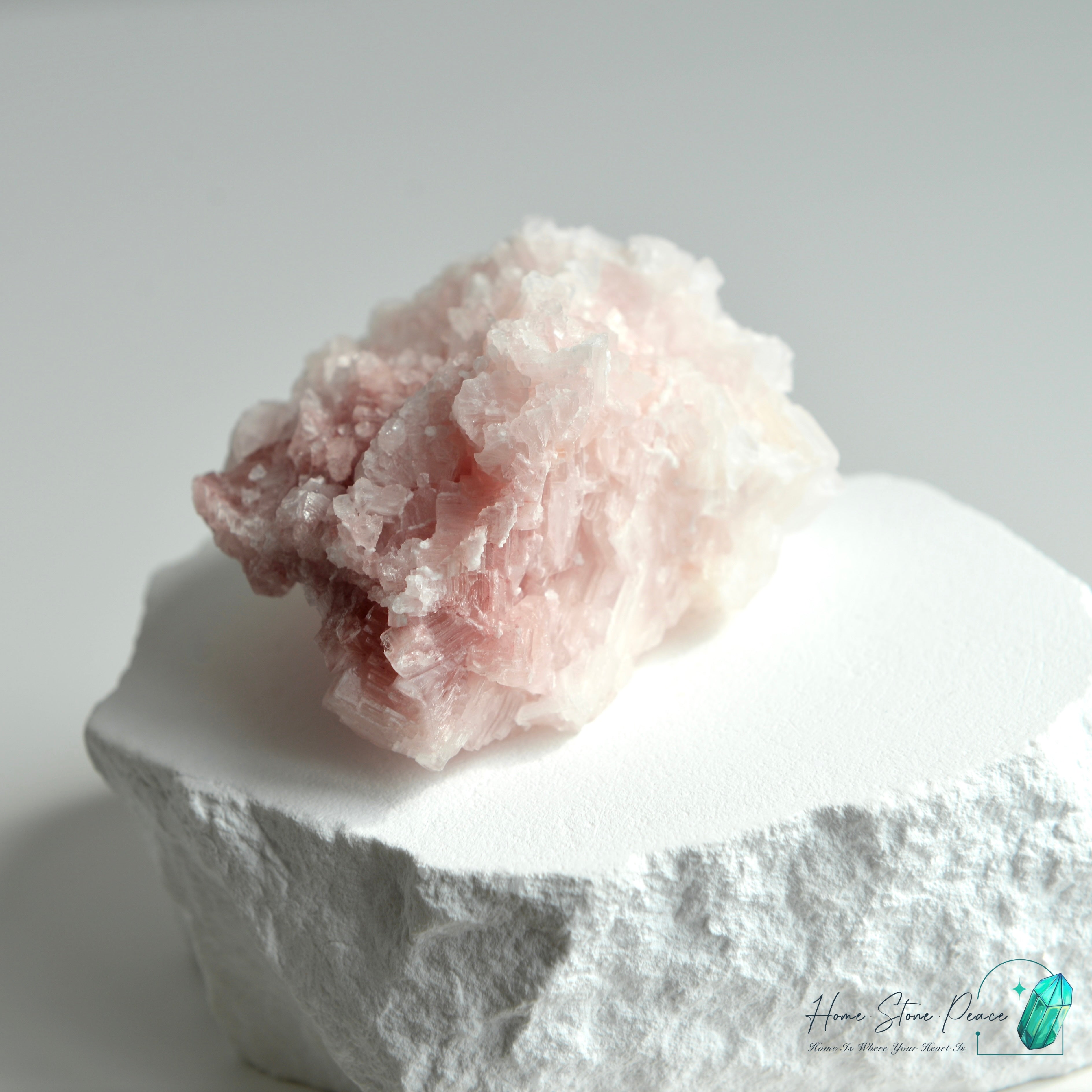 塞爾斯湖粉紅鹽礦 Natural Searles Lake Pink Halite