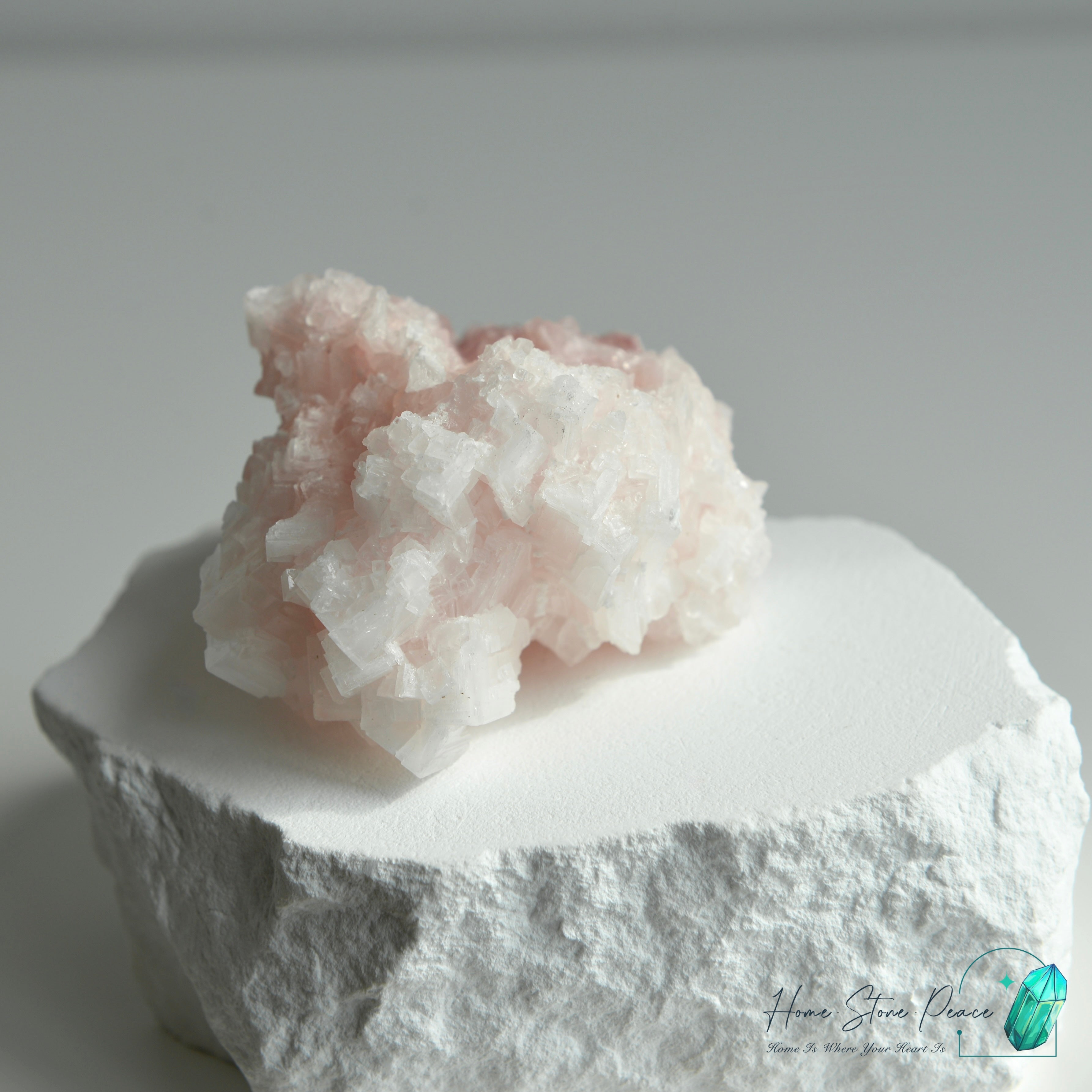 塞爾斯湖粉紅鹽礦 Natural Searles Lake Pink Halite