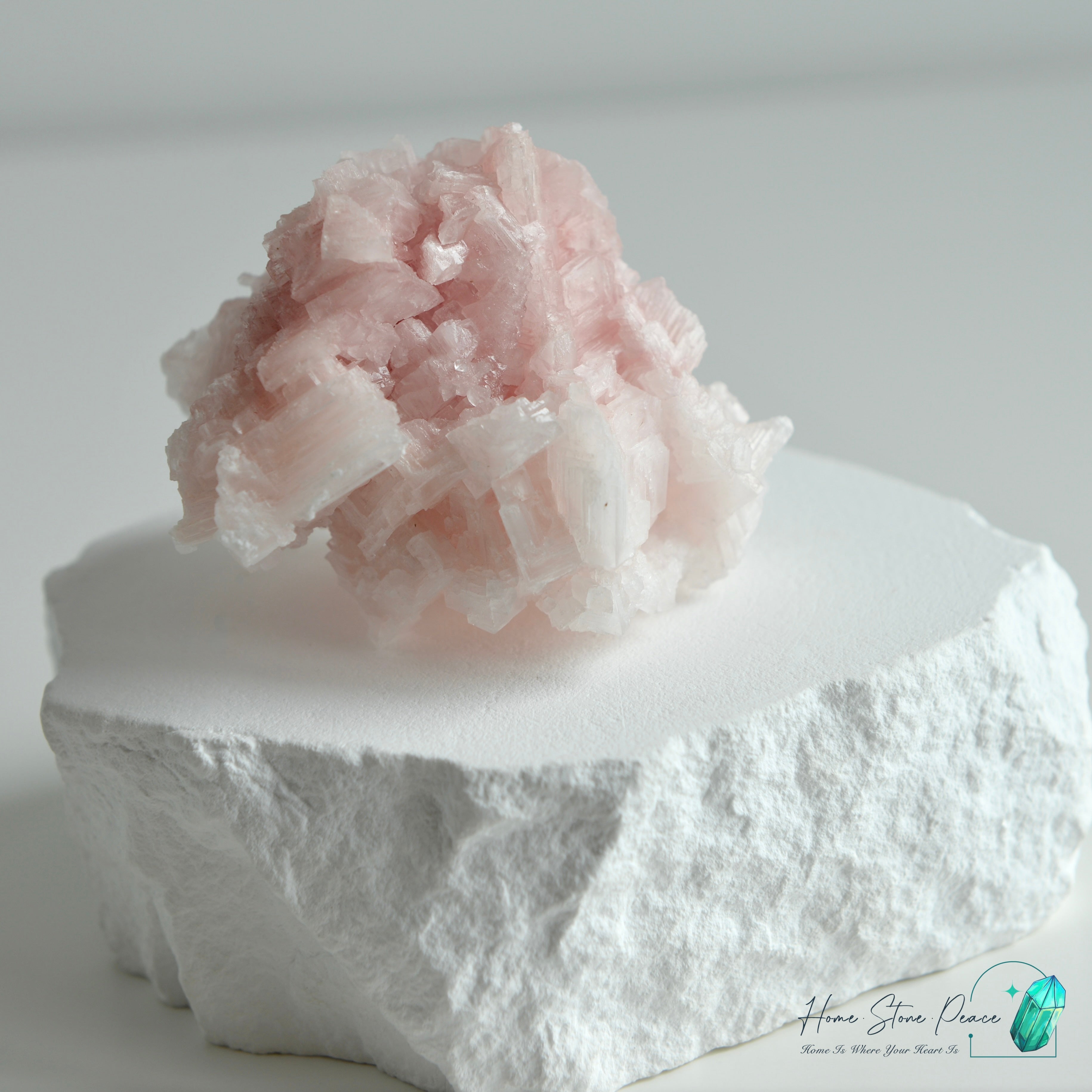 Natural Searles Lake Pink Halite 塞爾斯湖粉紅鹽礦