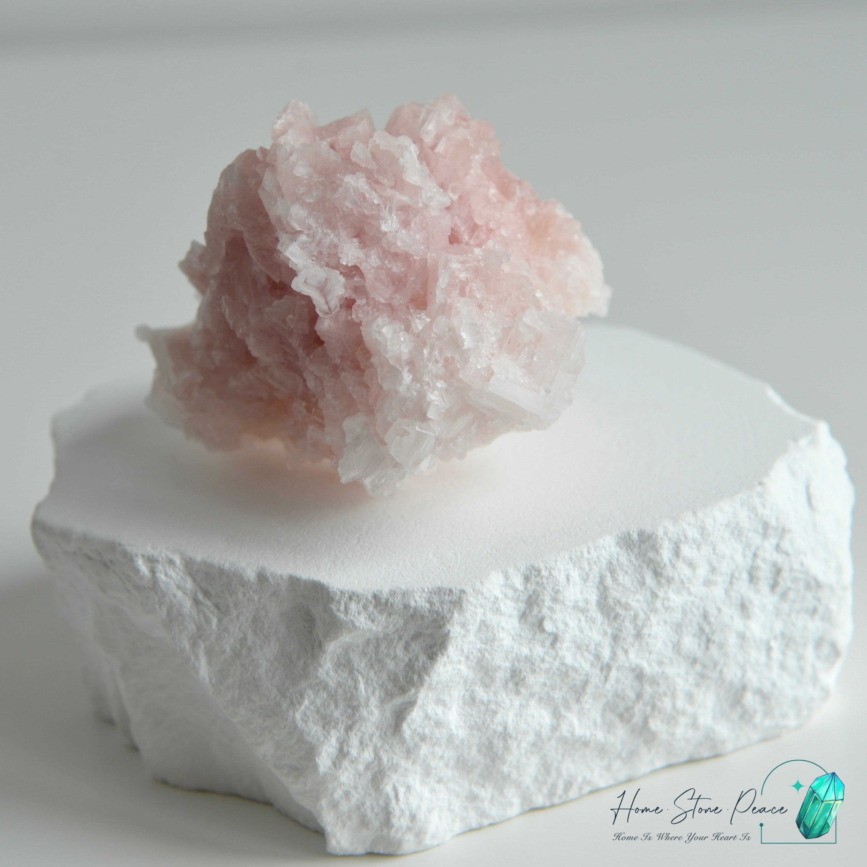 Natural Searles Lake Pink Halite 塞爾斯湖粉紅鹽礦