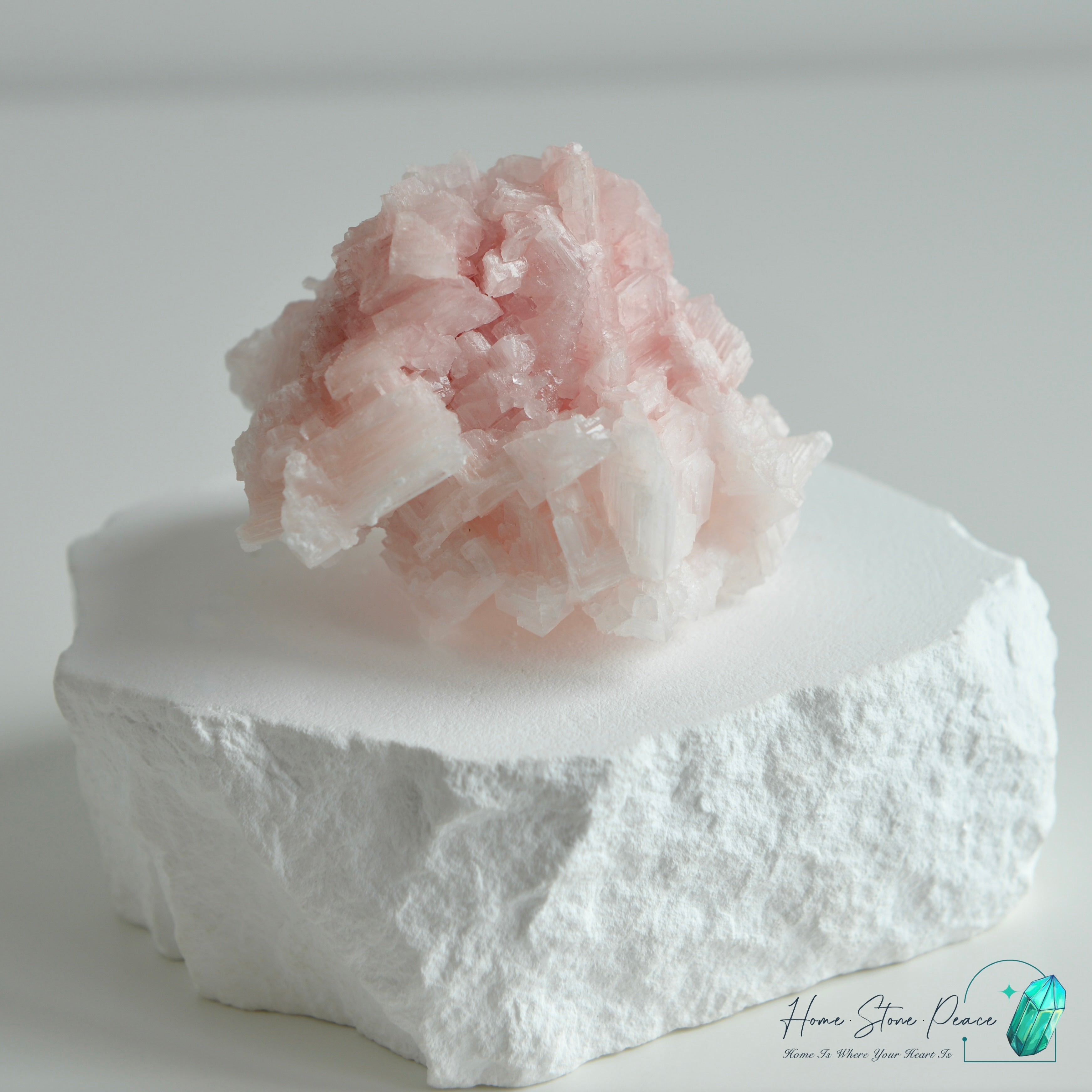 塞爾斯湖粉紅鹽礦 Natural Searles Lake Pink Halite