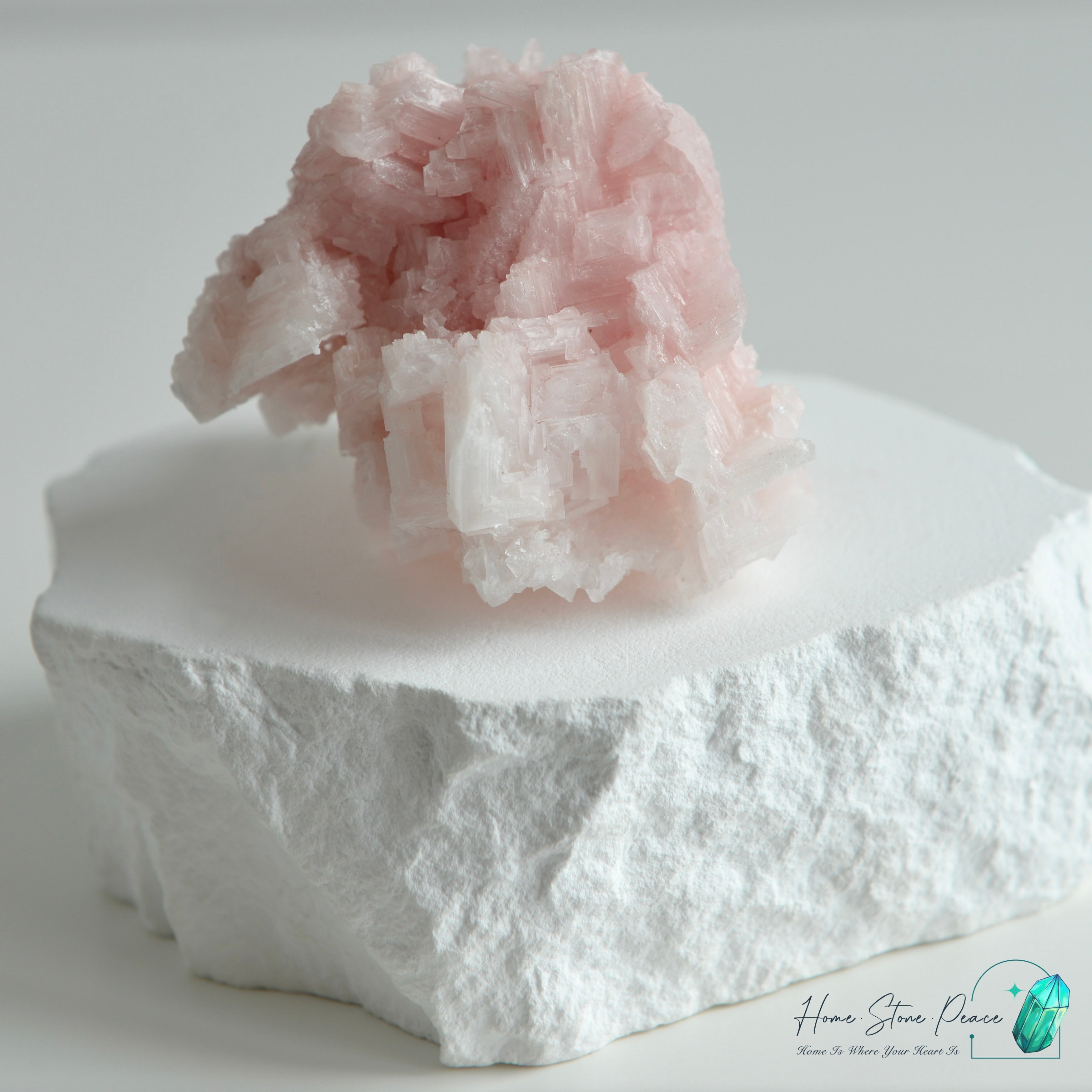 Natural Searles Lake Pink Halite 塞爾斯湖粉紅鹽礦