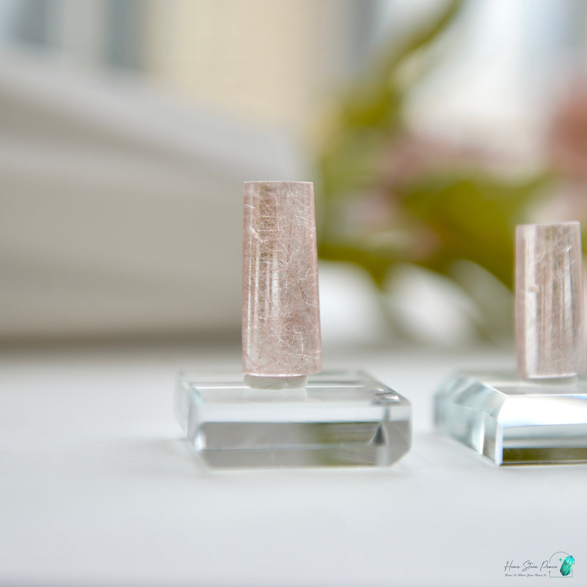 Pink Rutilated Quartz 巴西粉紅髮晶隨形 Brazilian Pink Rutilated Quartz