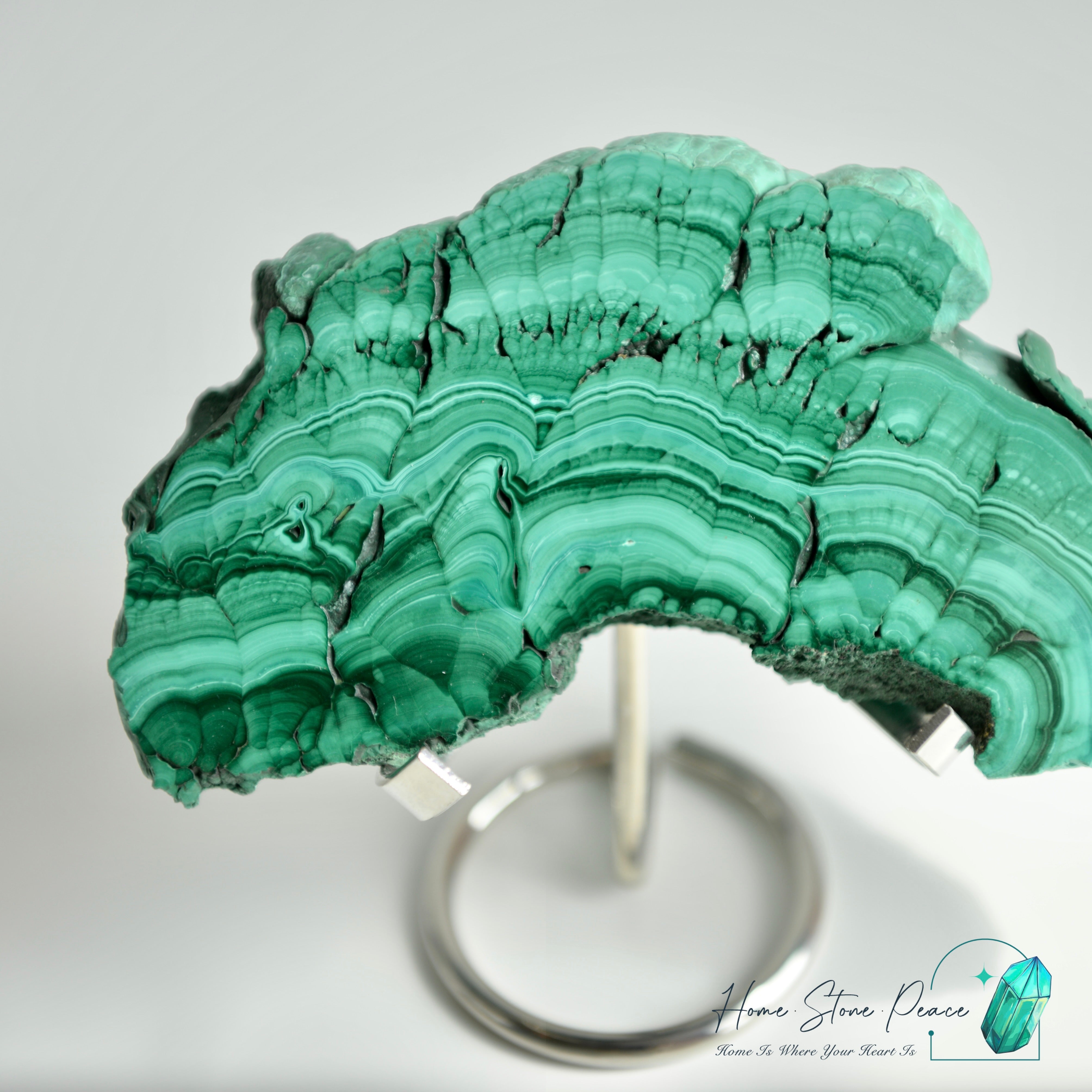 孔雀石片擺設 Malachite Slab