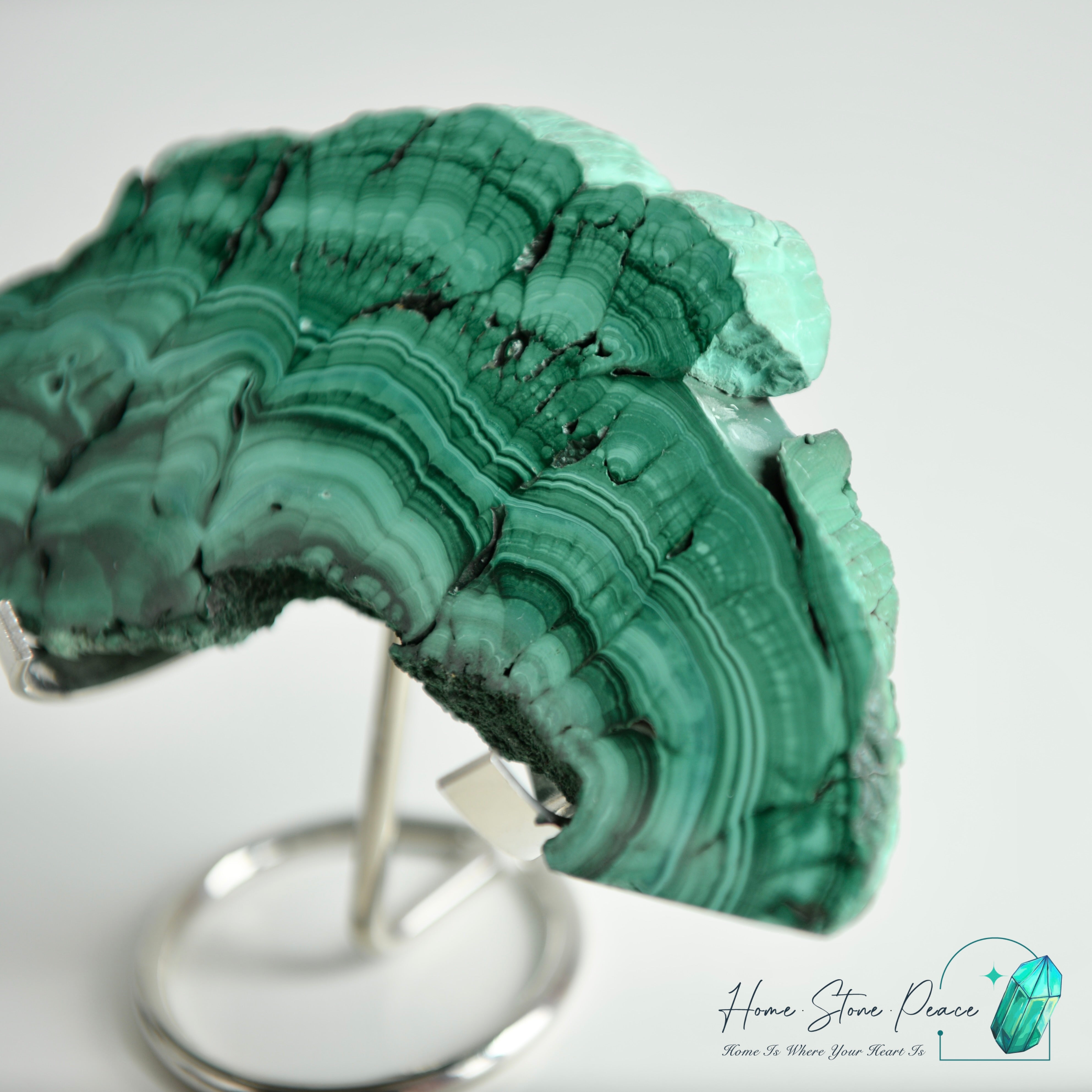 孔雀石片擺設 Malachite Slab