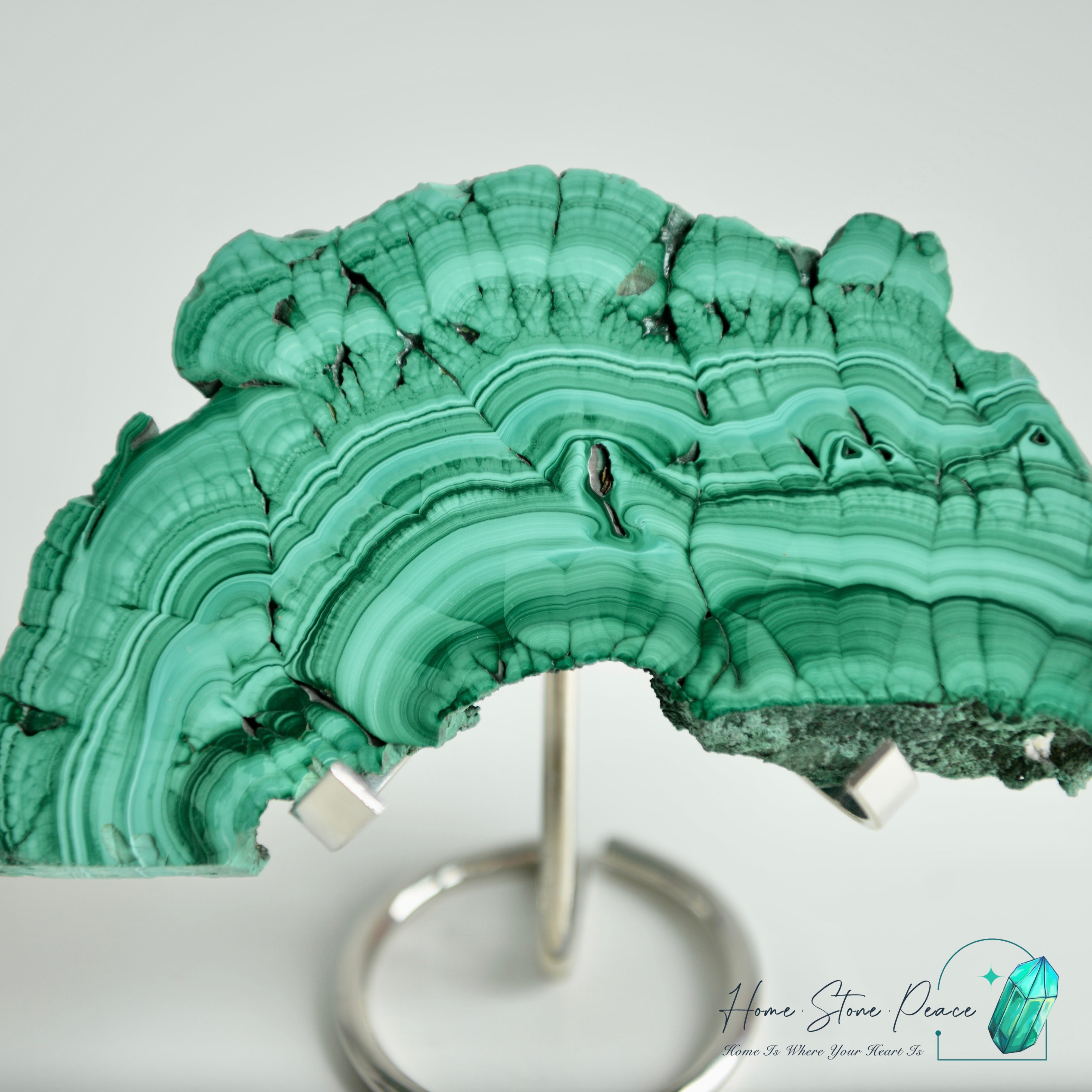 孔雀石片擺設 Malachite Slab