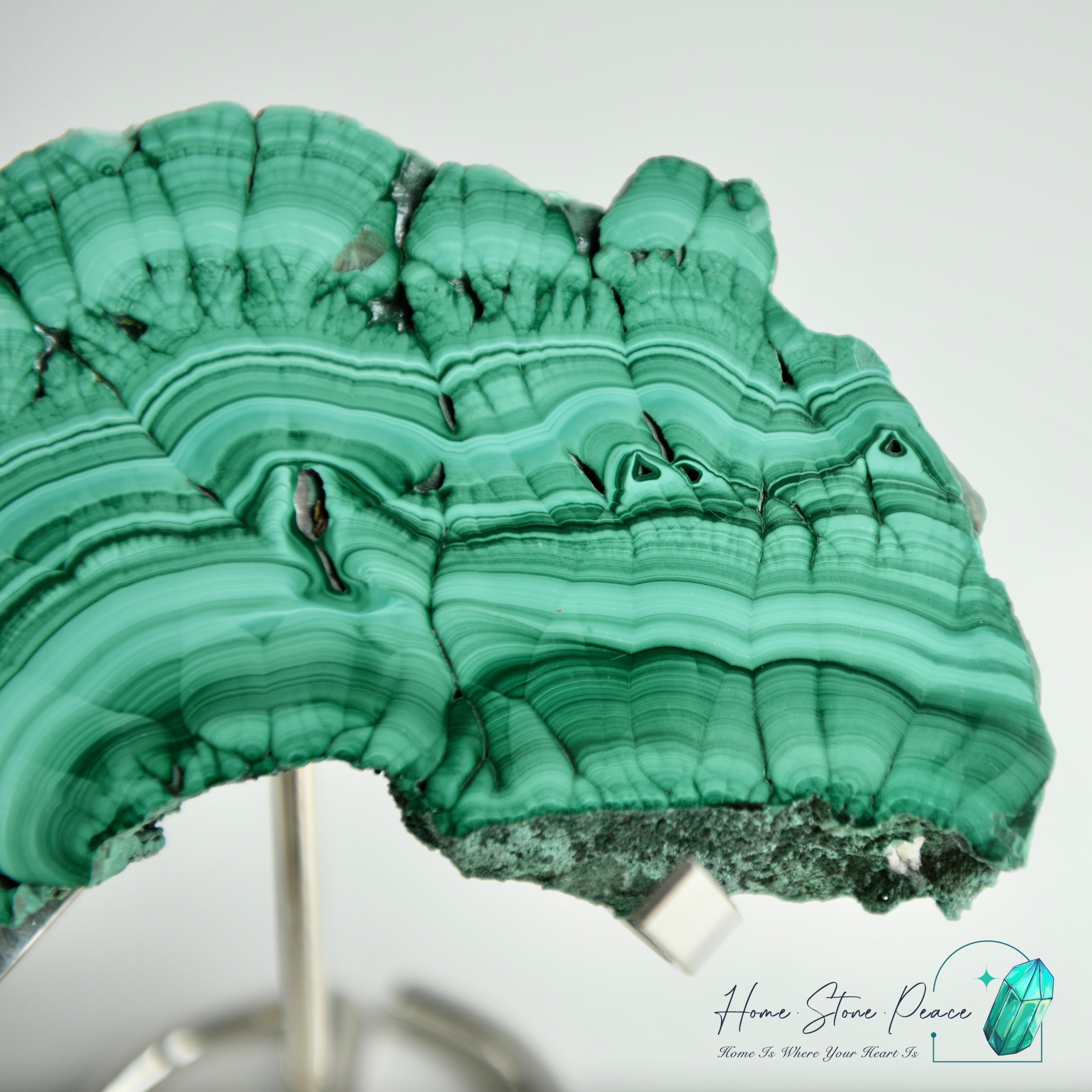 孔雀石片擺設 Malachite Slab