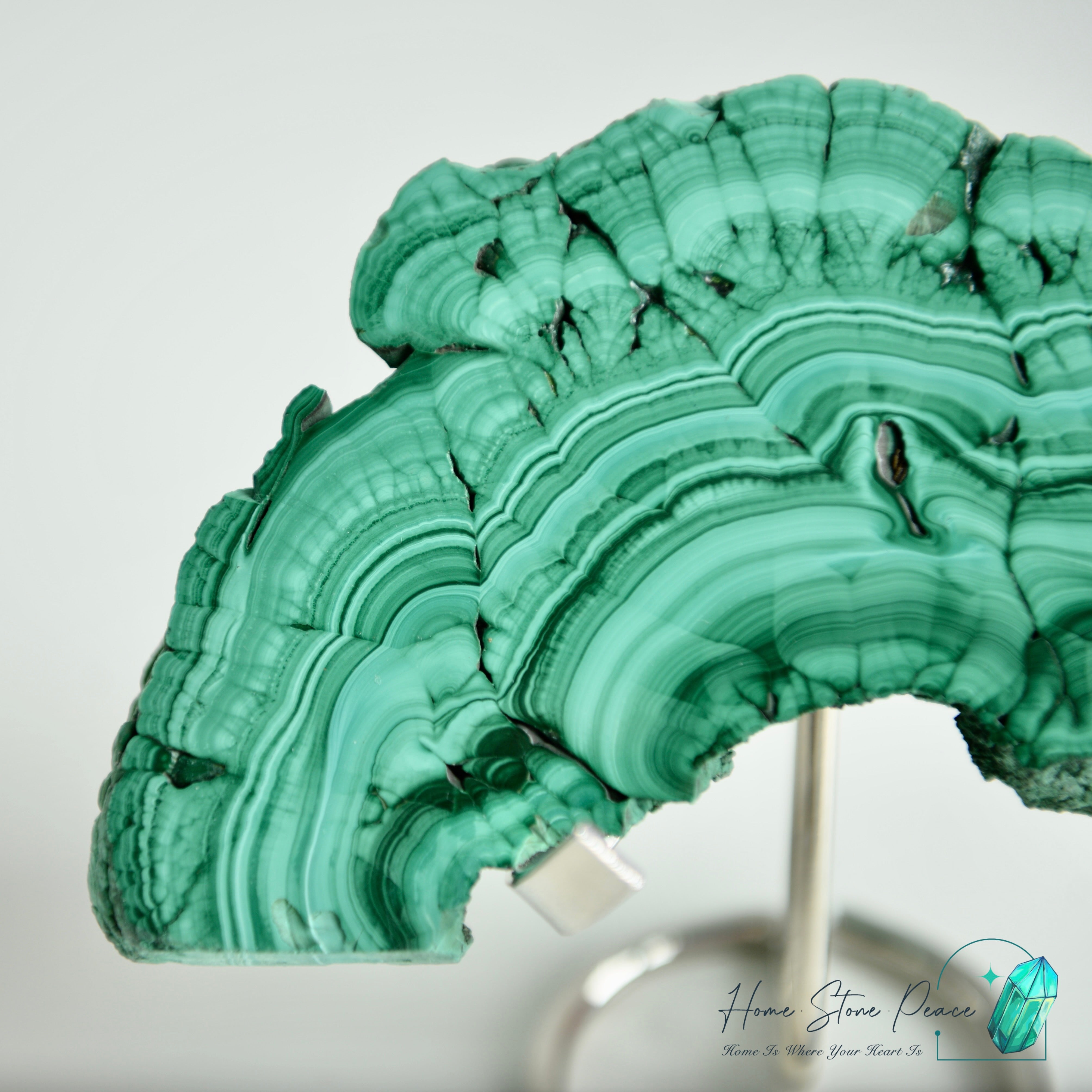 孔雀石片擺設 Malachite Slab