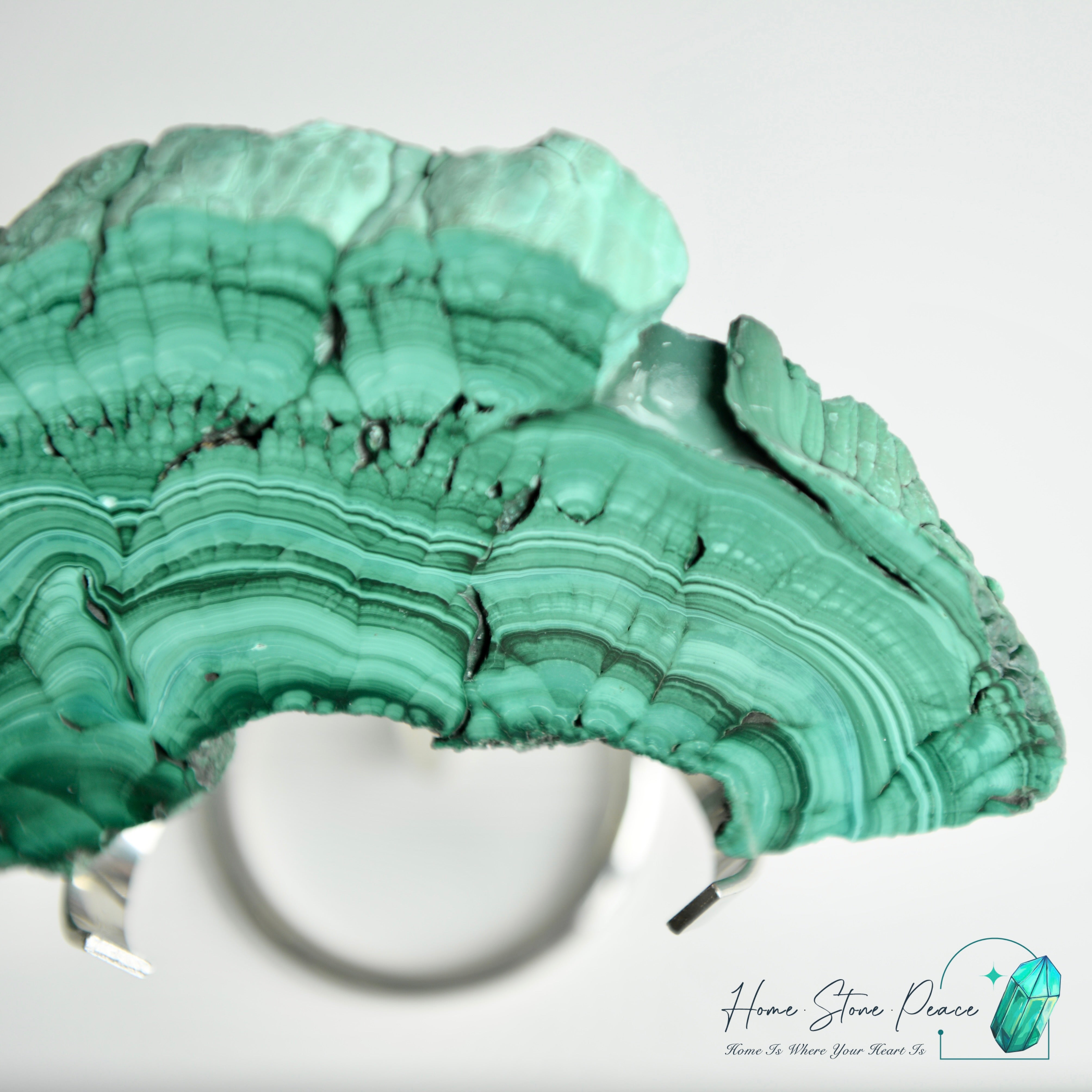 孔雀石片擺設 Malachite Slab