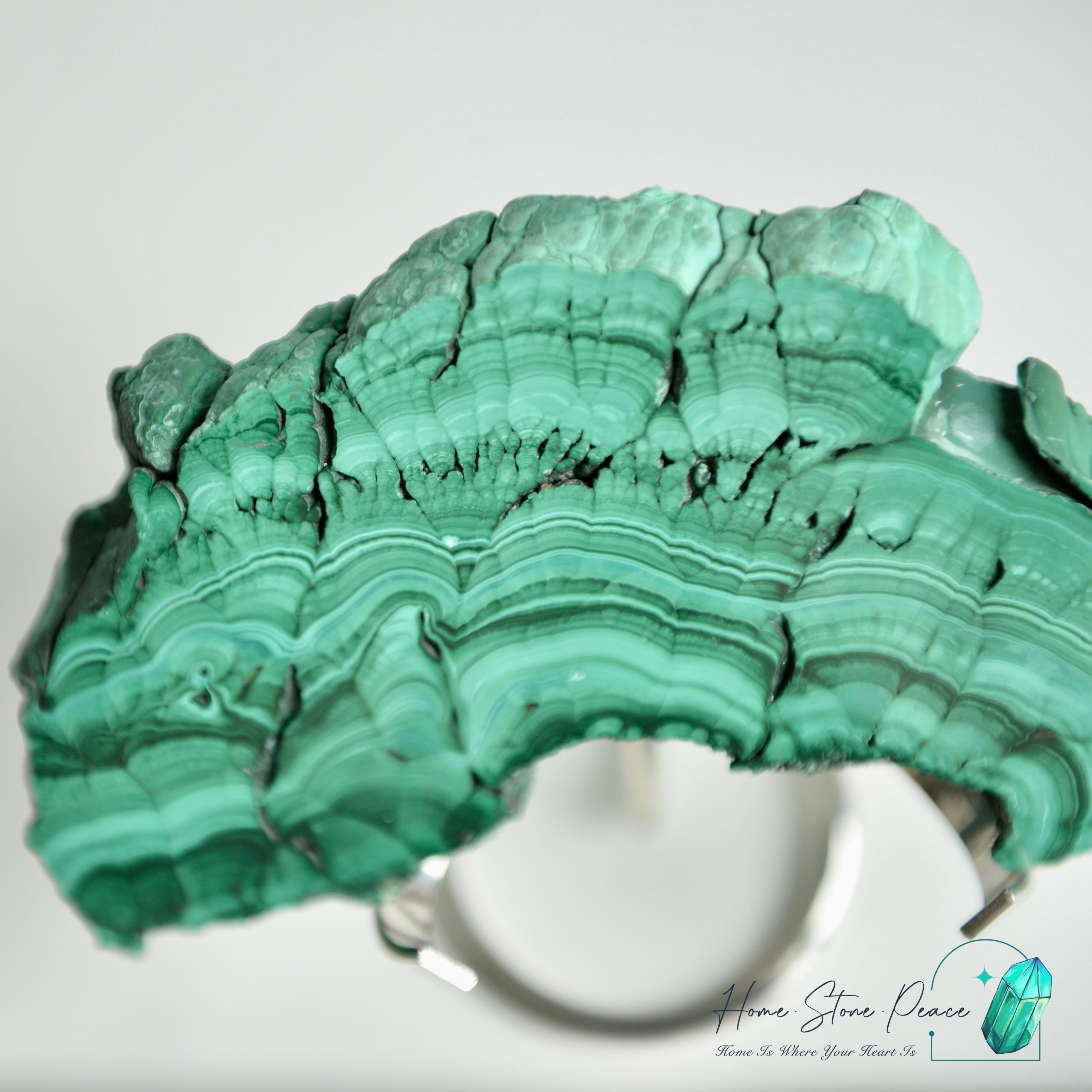 孔雀石片擺設 Malachite Slab